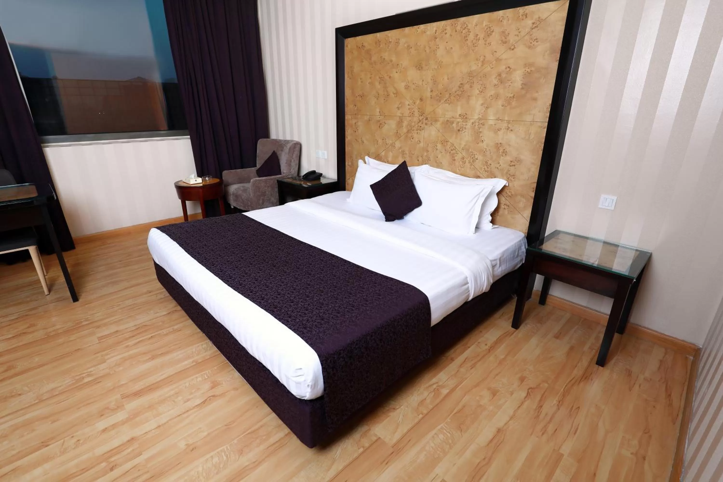 Bed in Hyatt Jeddah Continental Hotel