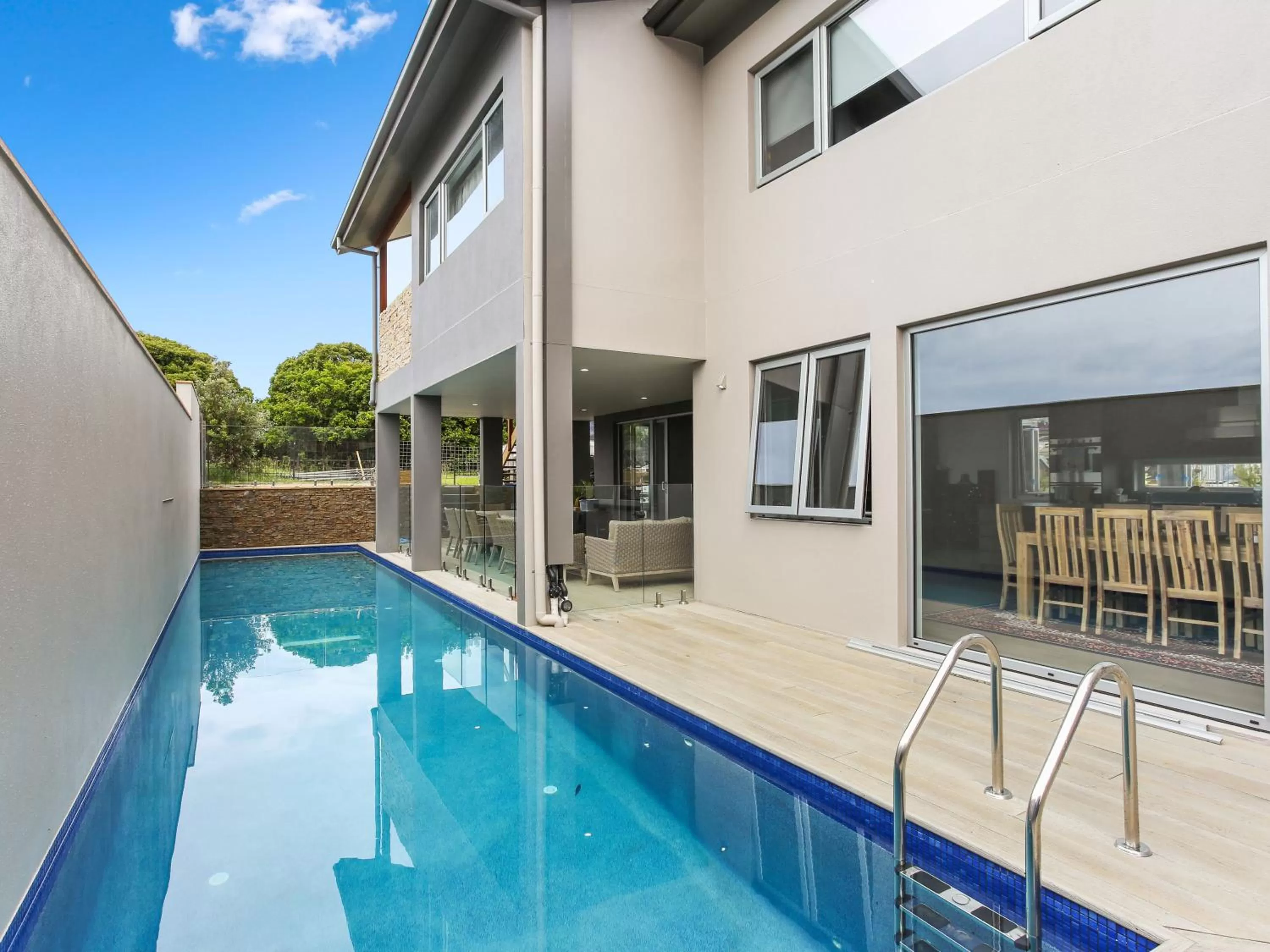 Patio in Sapphire Chambre B&B
