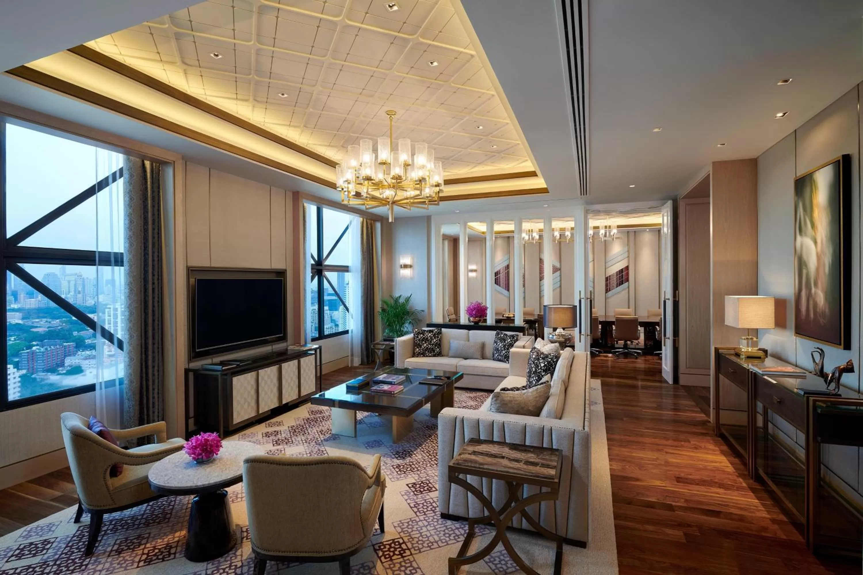 Living room in Sheraton Grande Sukhumvit, a Luxury Collection Hotel, Bangkok