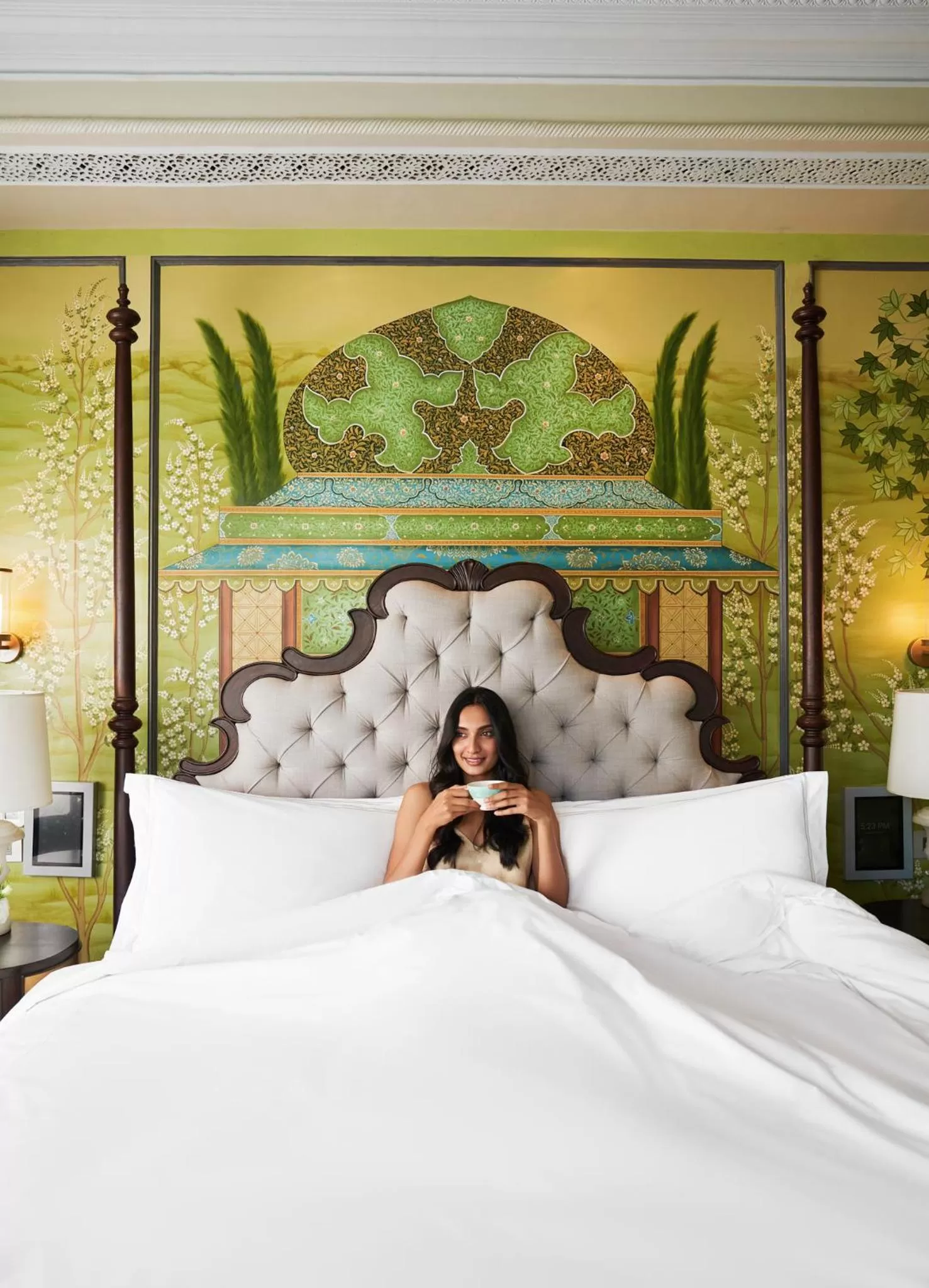 Bed in Raffles Udaipur