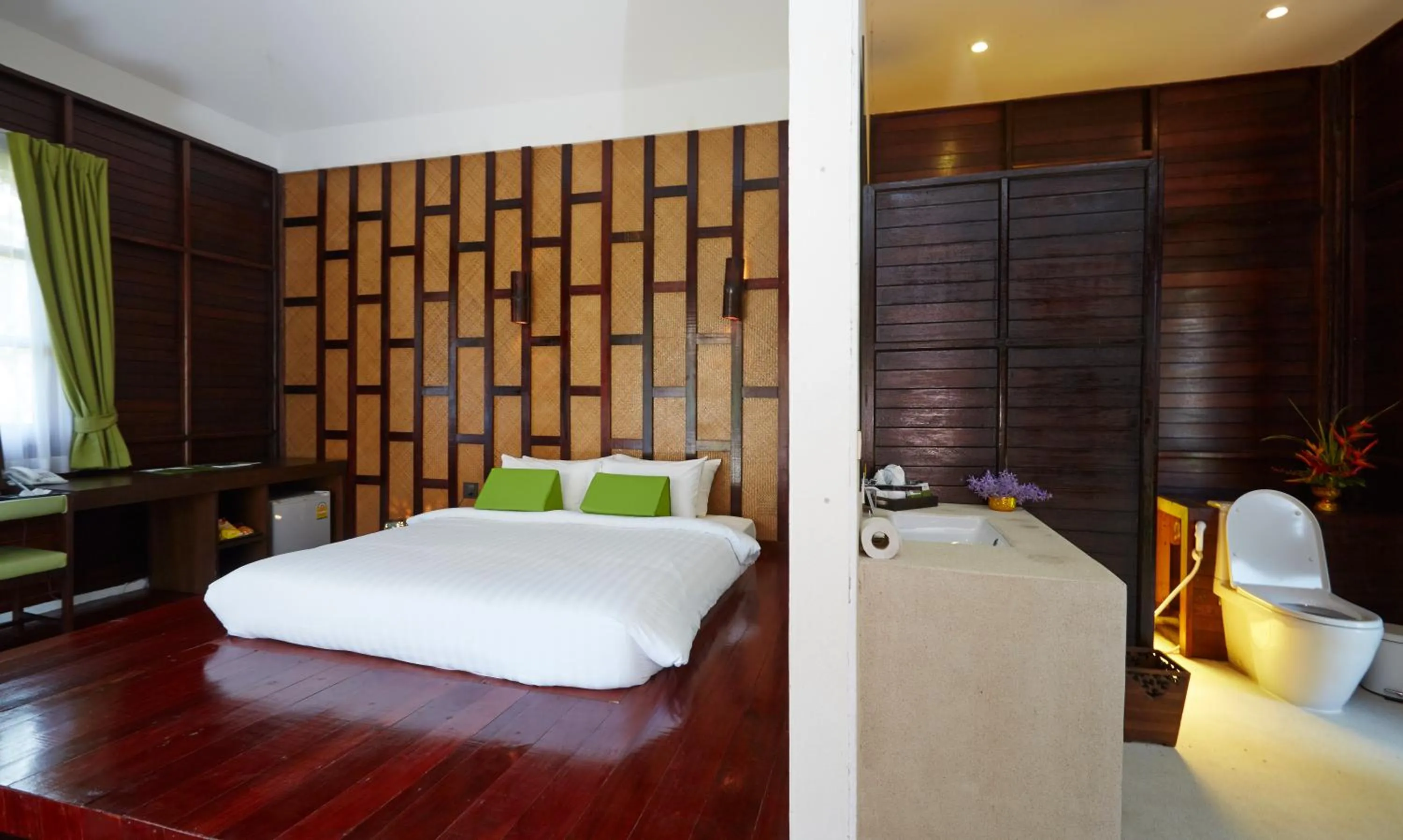 Bed in Wareerak Hot Spring & Wellness- SHA Extra Plus