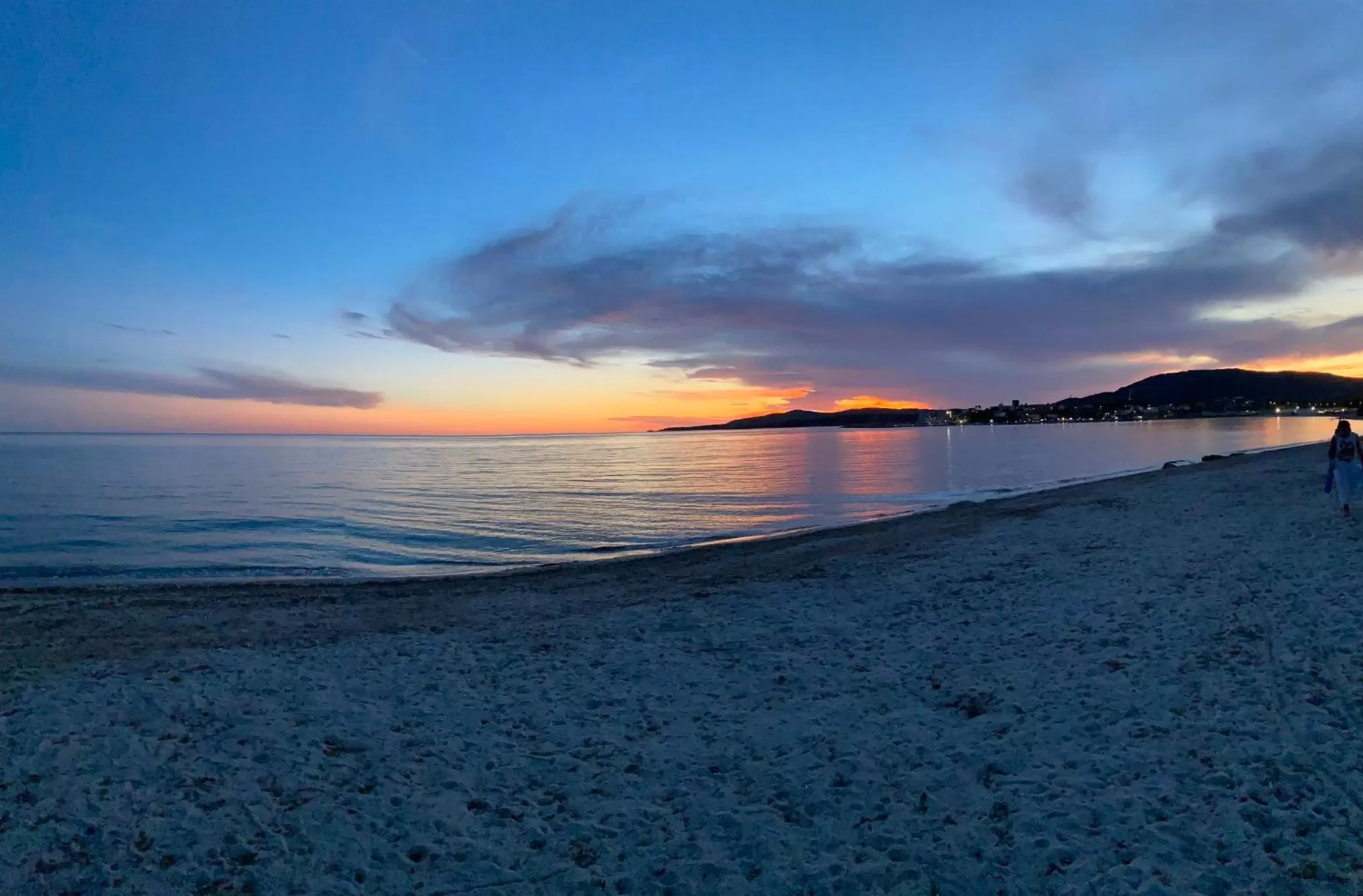 Sunset, Beach in Rossocorallo Rooms