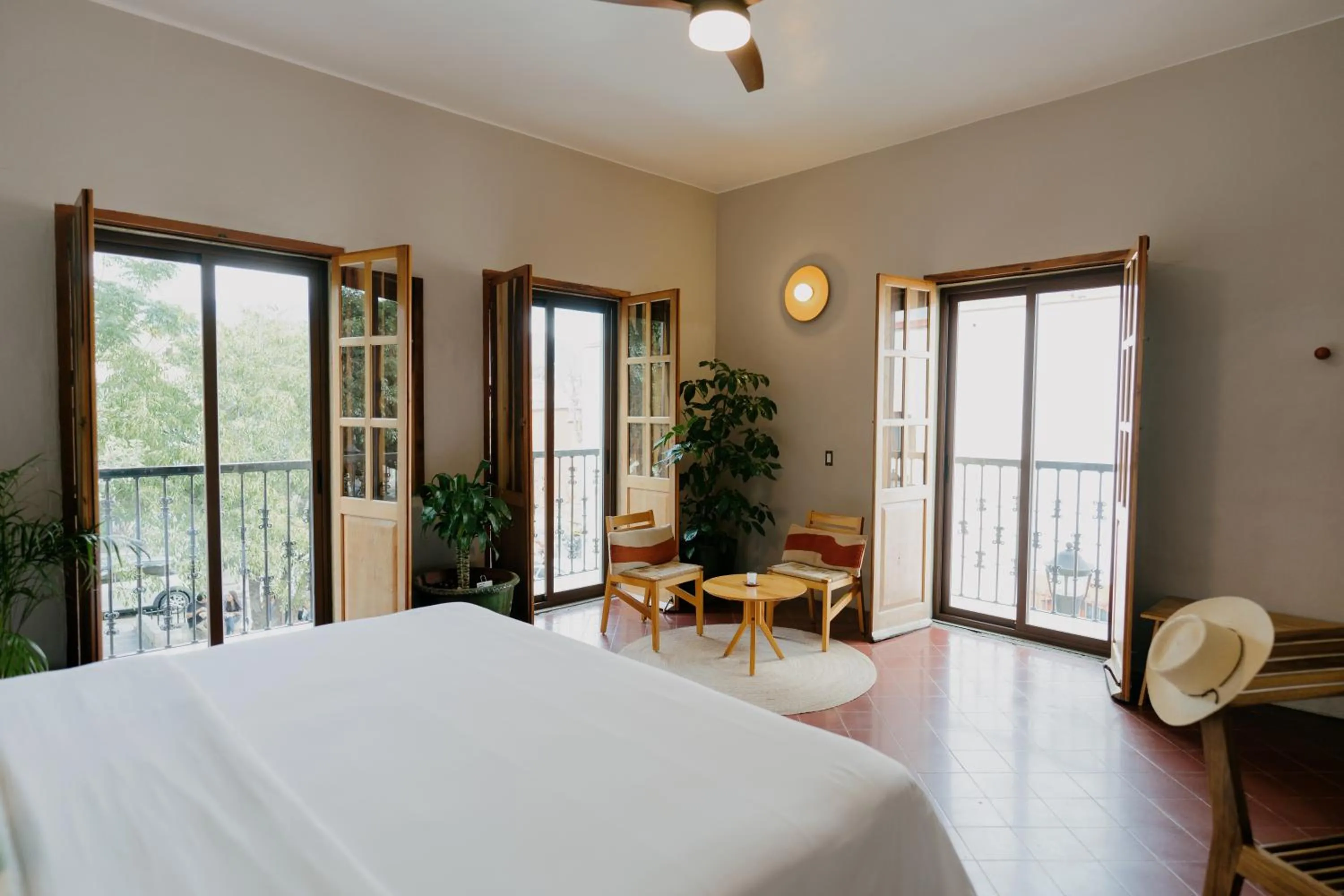 Living room, Bed in Grana B&B