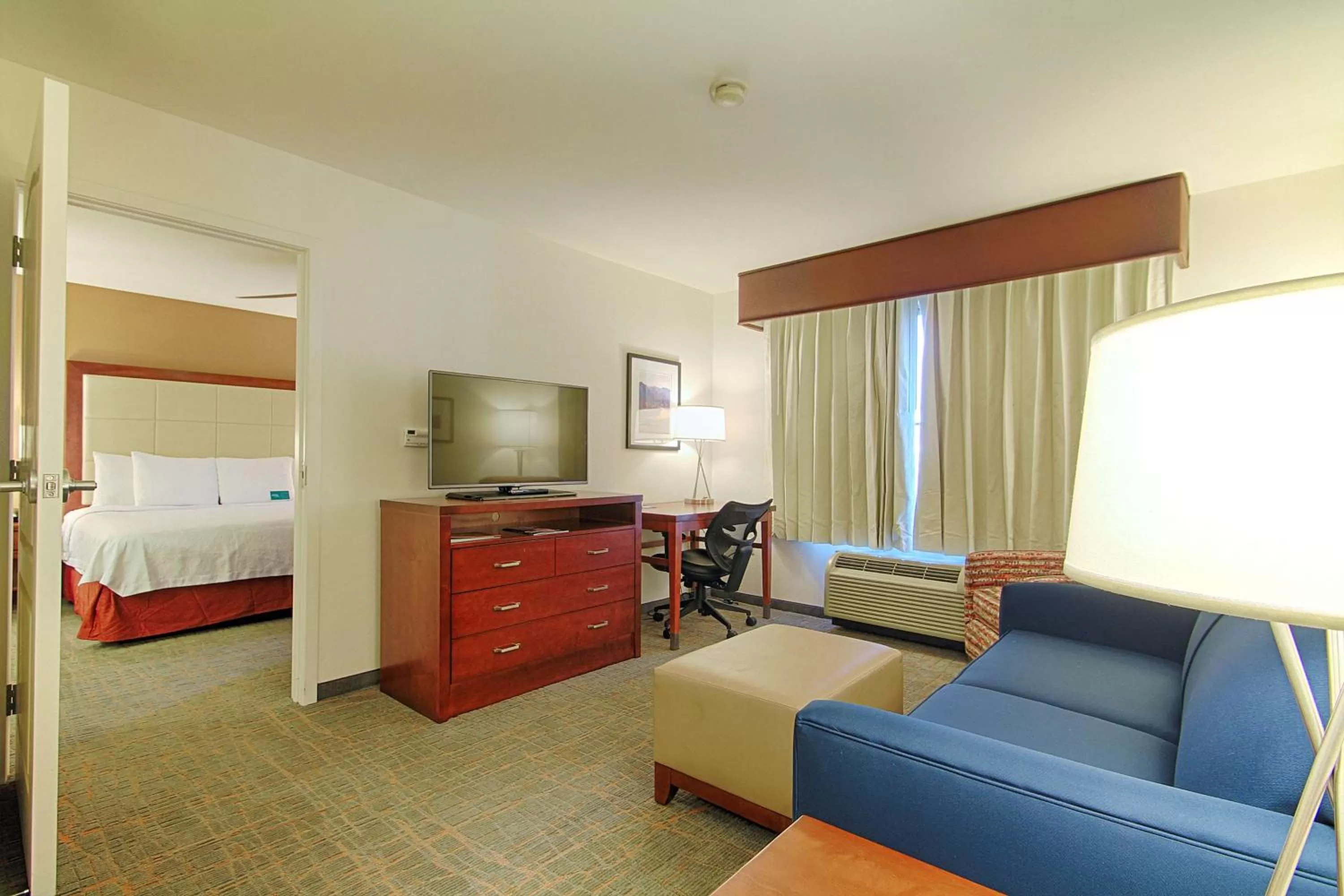 Living room, Bed in Homewood Suites by Hilton Las Vegas Airport