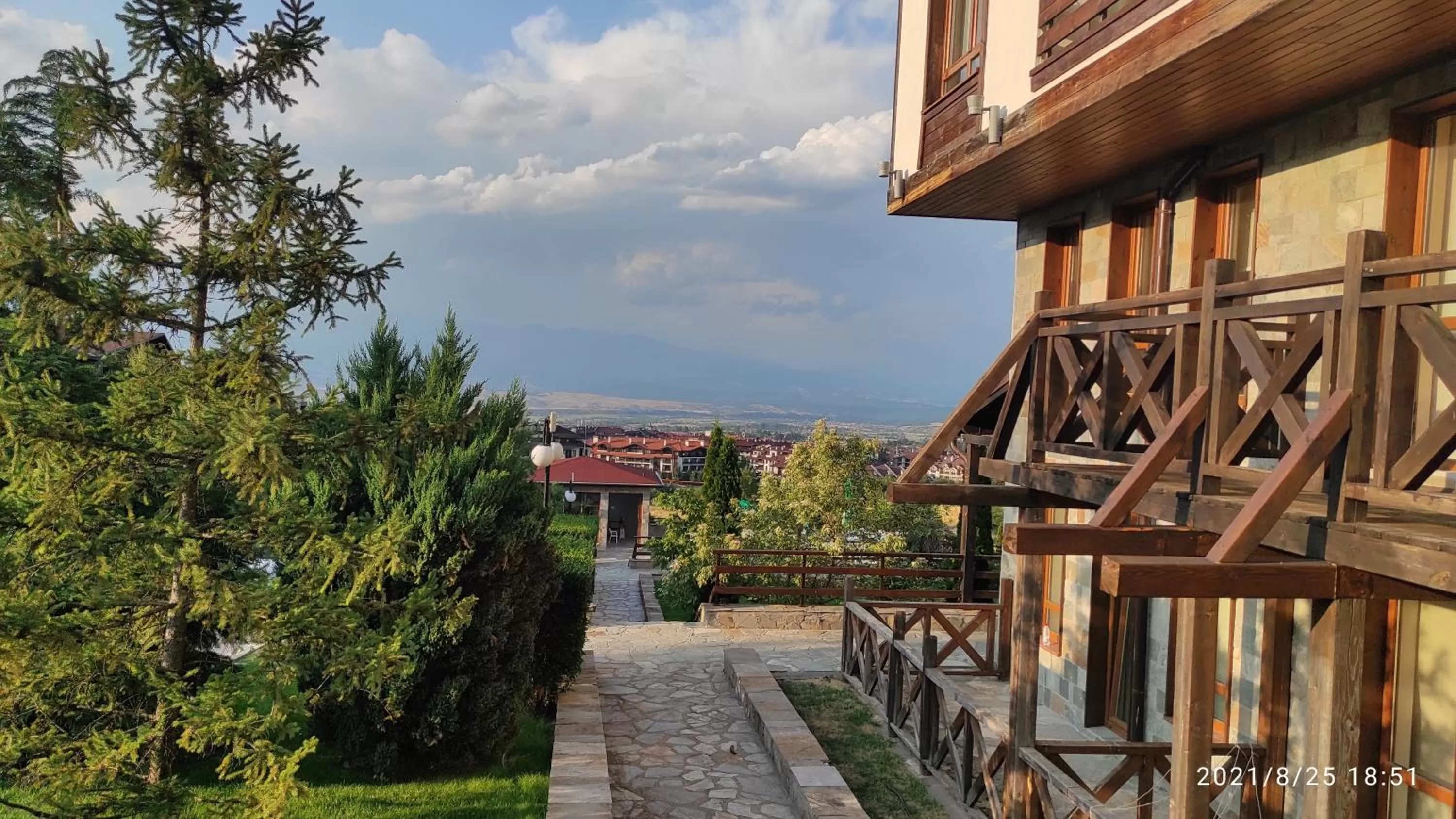 Balcony/Terrace in Studio D06, Green Life Bansko