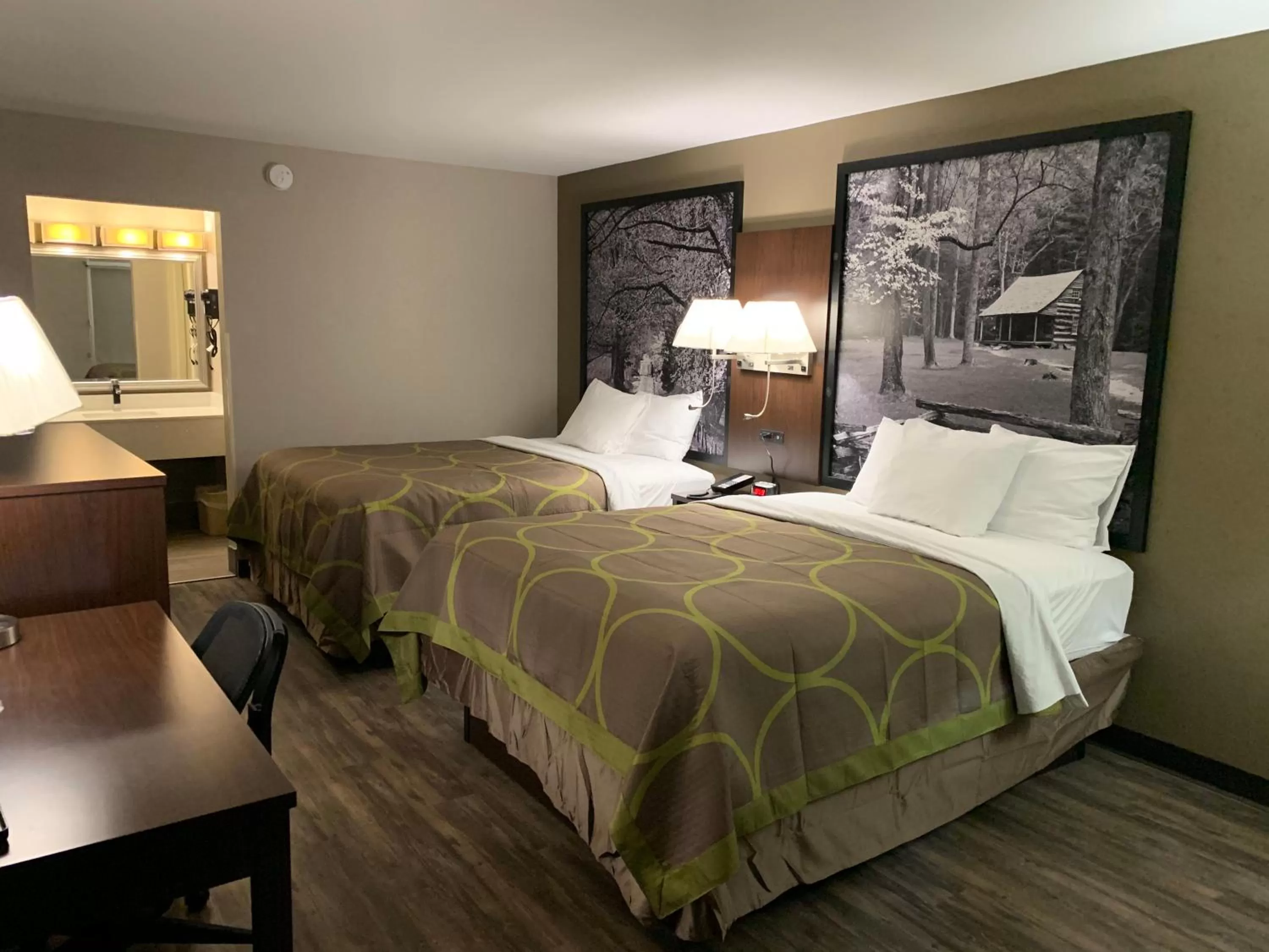 Bed in Super 8 by Wyndham Cookeville, TN