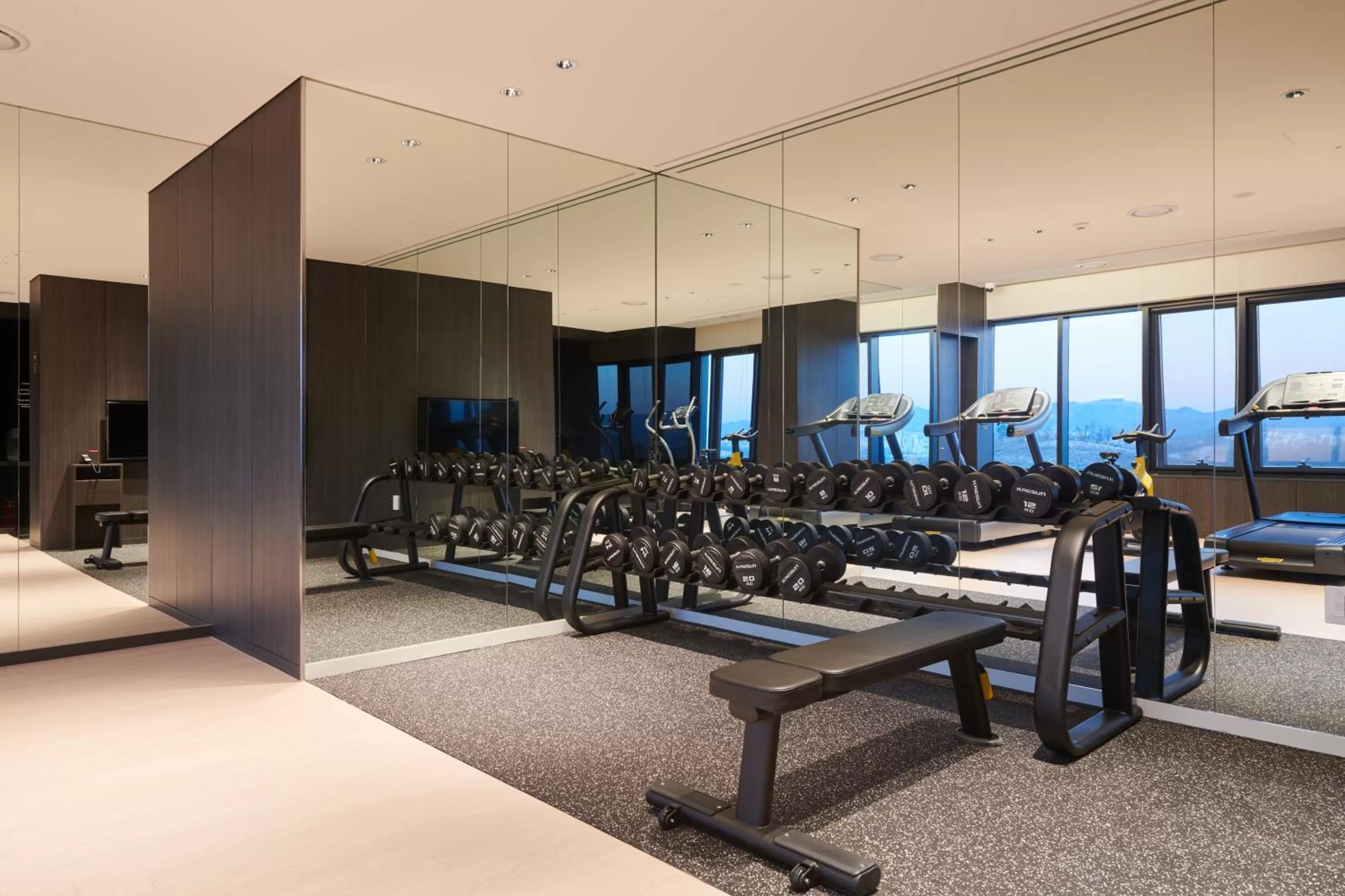 Fitness centre/facilities in Nine Tree by Parnas Seoul Pangyo