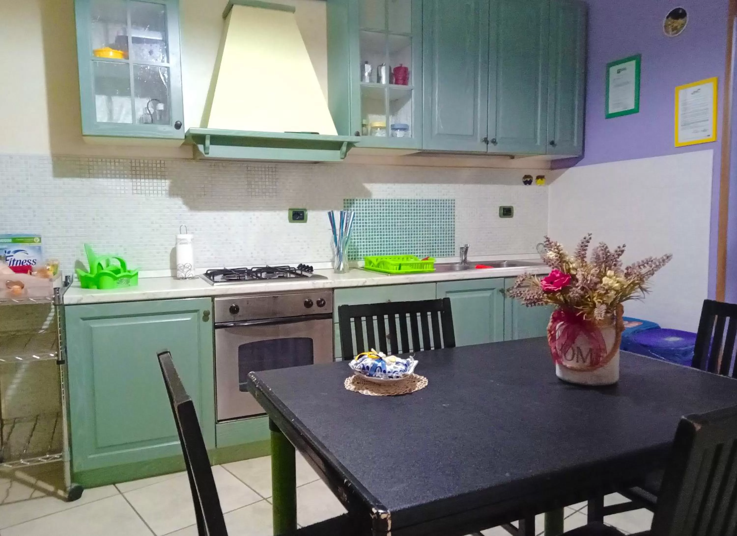 Kitchen or kitchenette in B&B Maison Villa Vittorio