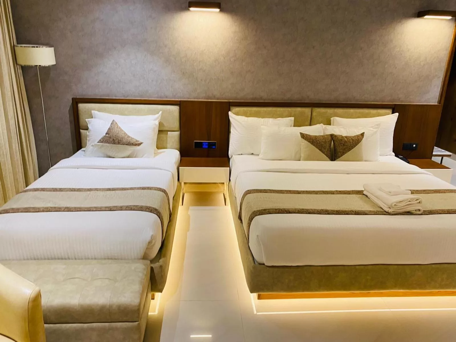 Bed in Royal Plaza Suites by RAK Rooms, Mangaluru