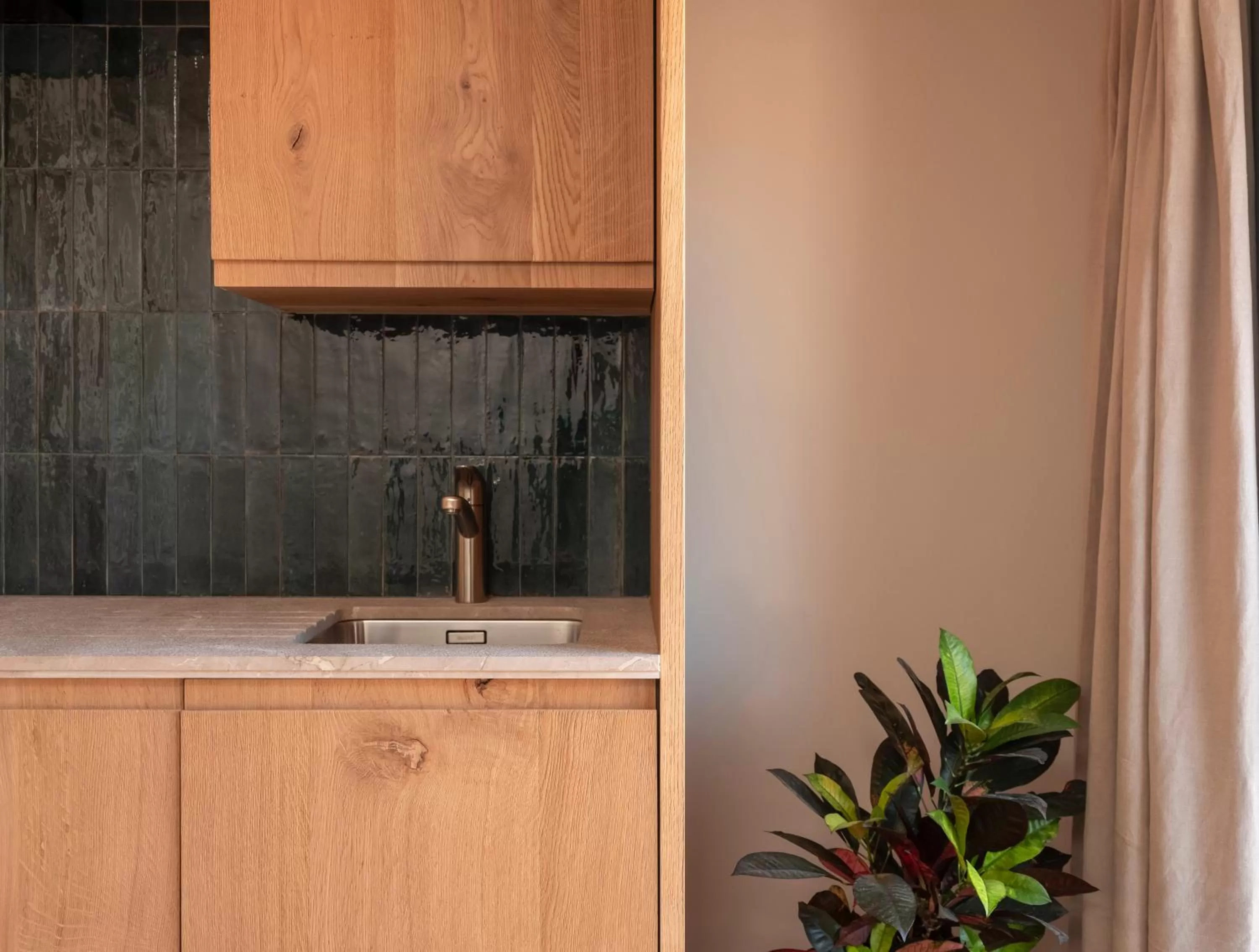 kitchen in Can Verí Suites