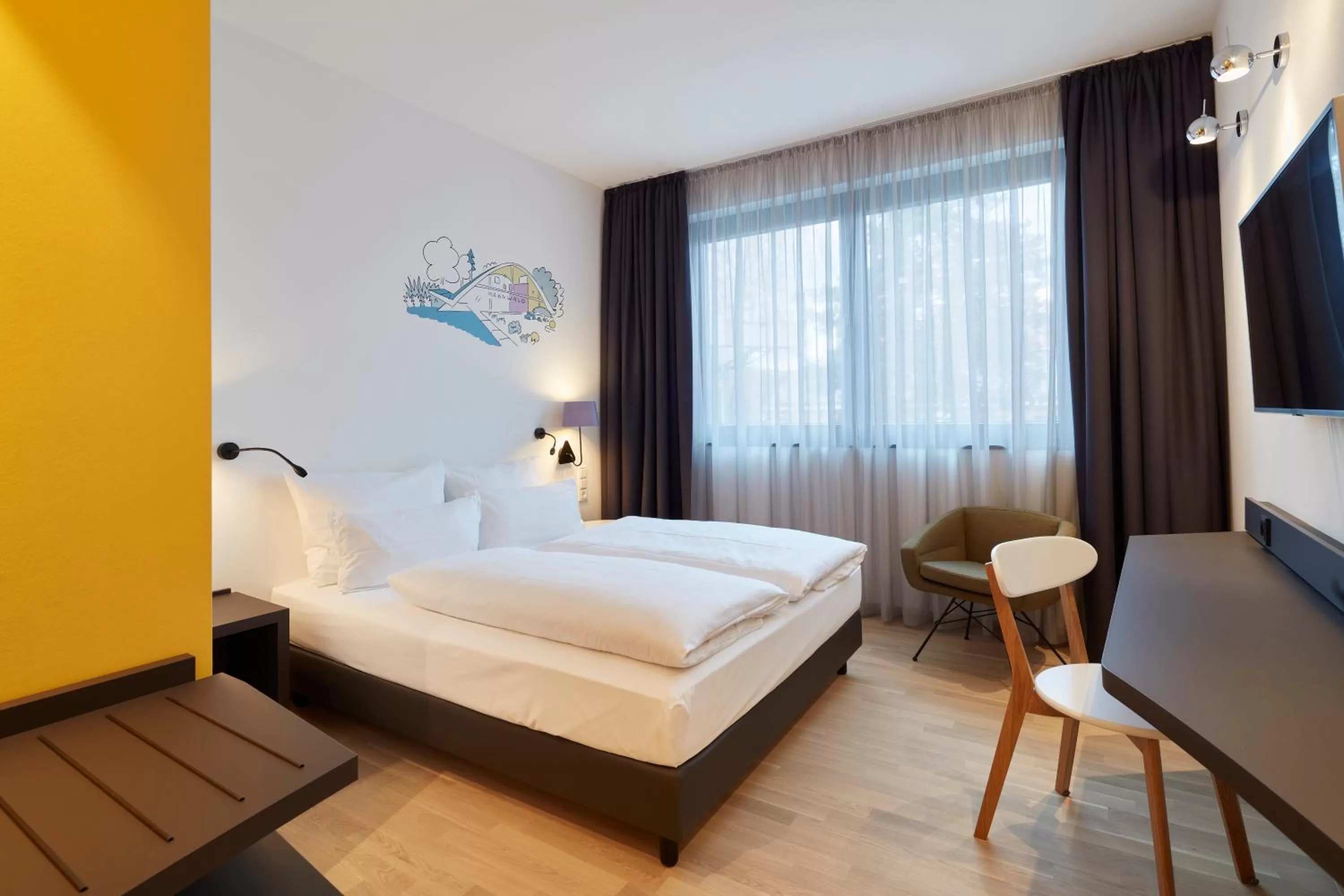 Bed in Hotel im LESKANPark