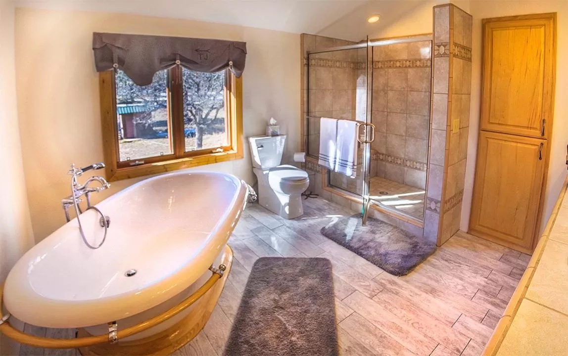 Bathroom in Elktrace Bed and Breakfast