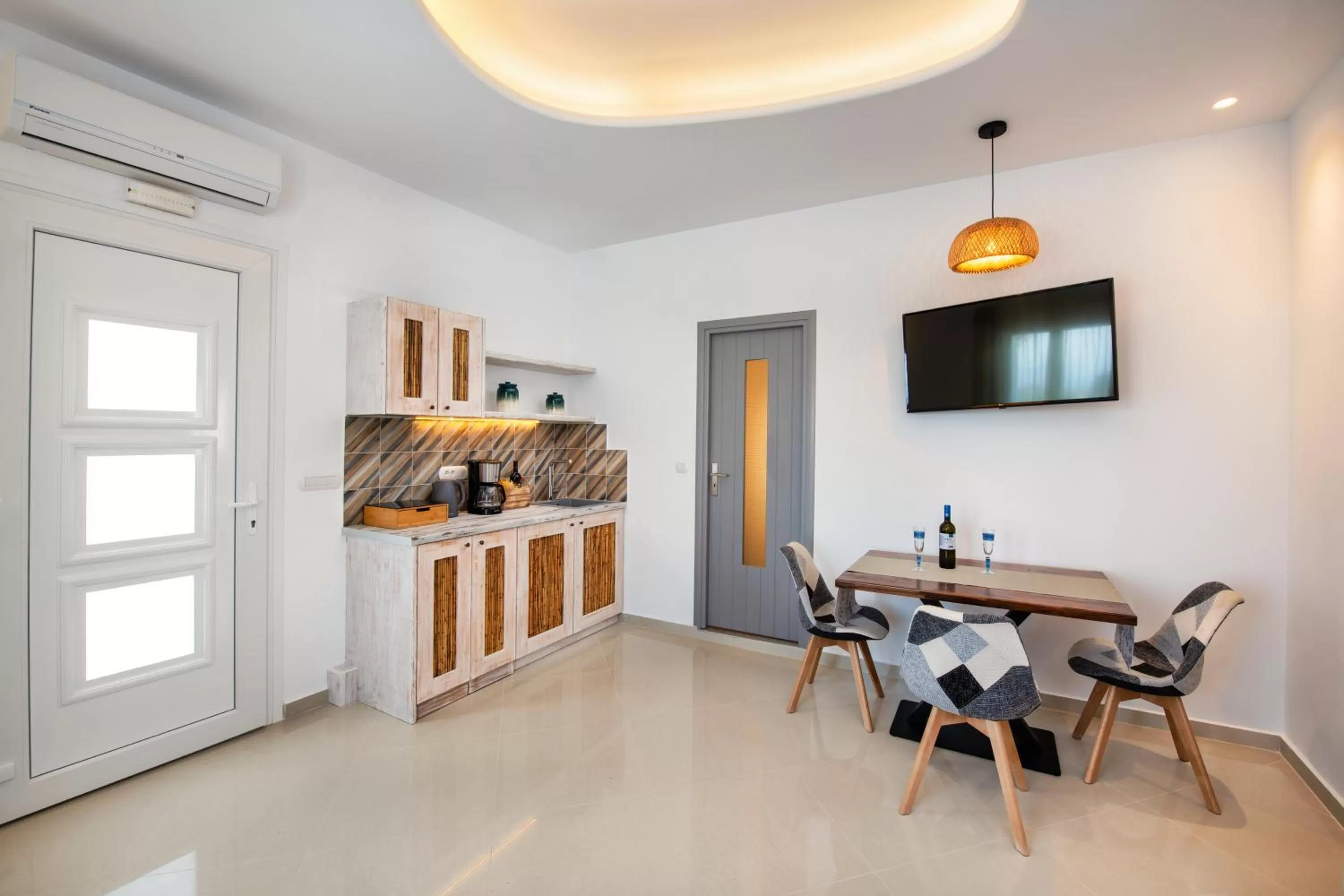 Seating area in Abasa Suites