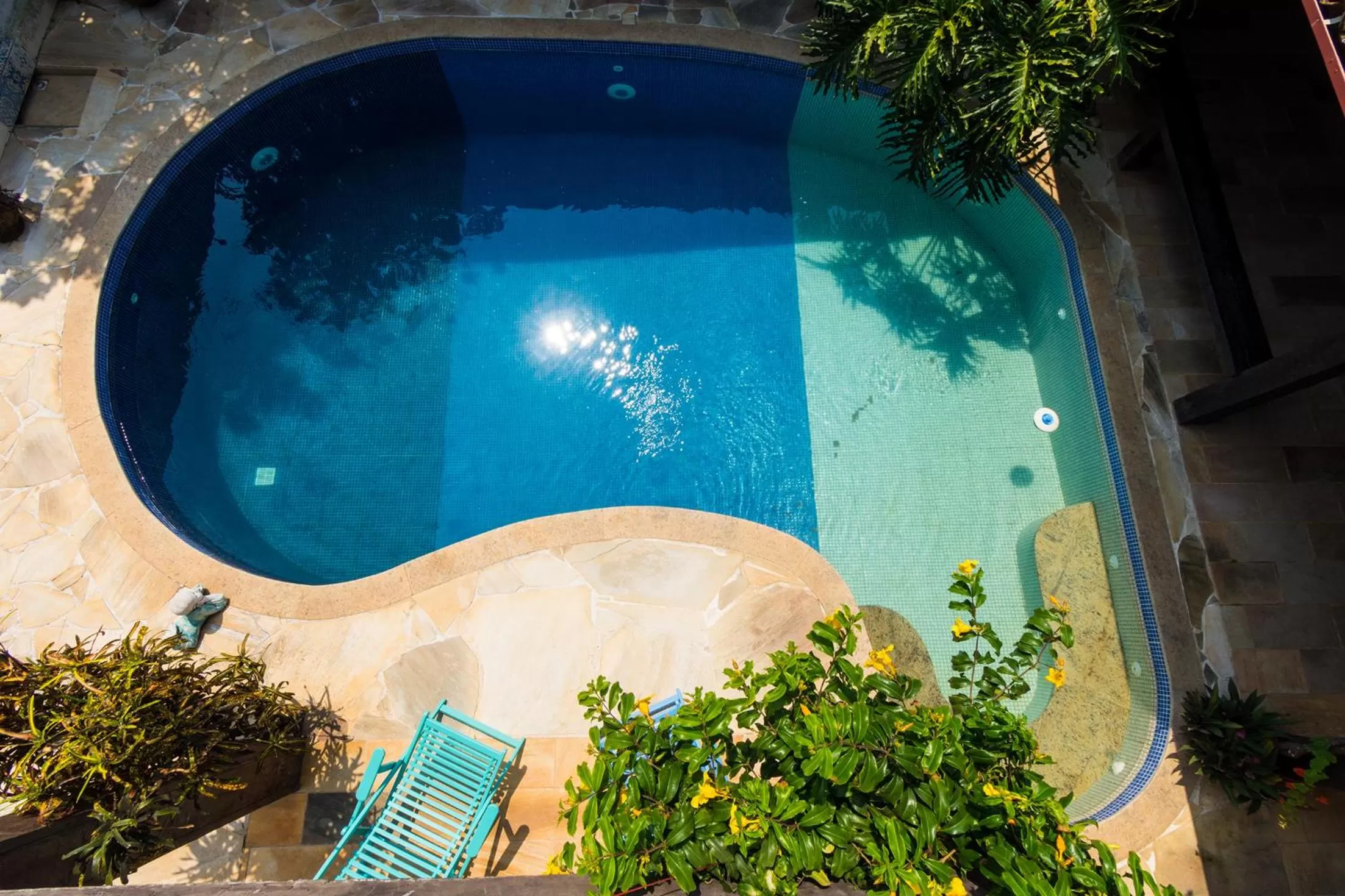 Pool view in Vila Bela-Emília