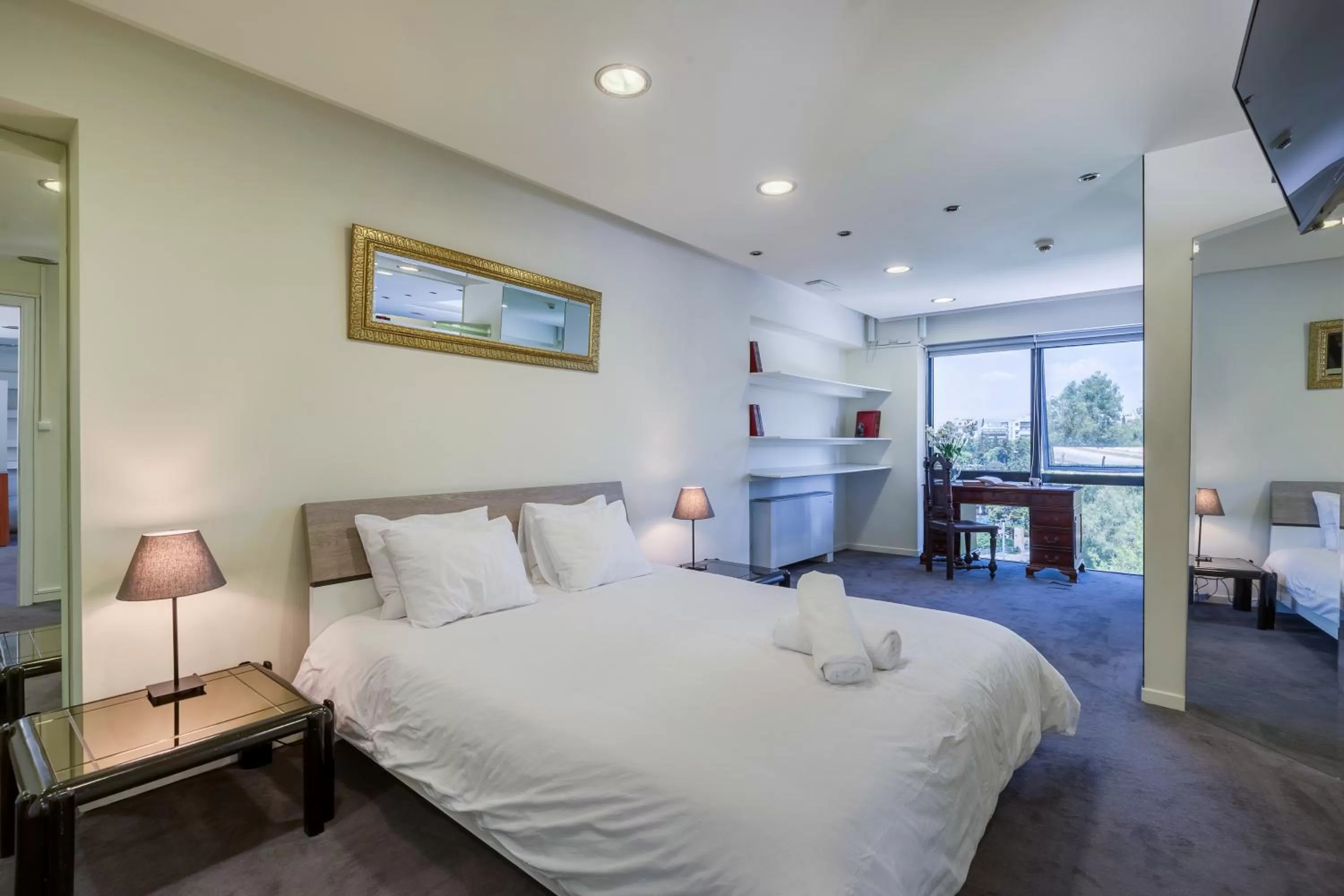 Bedroom, Bed in Arditou Akropolis Apartments-Suites