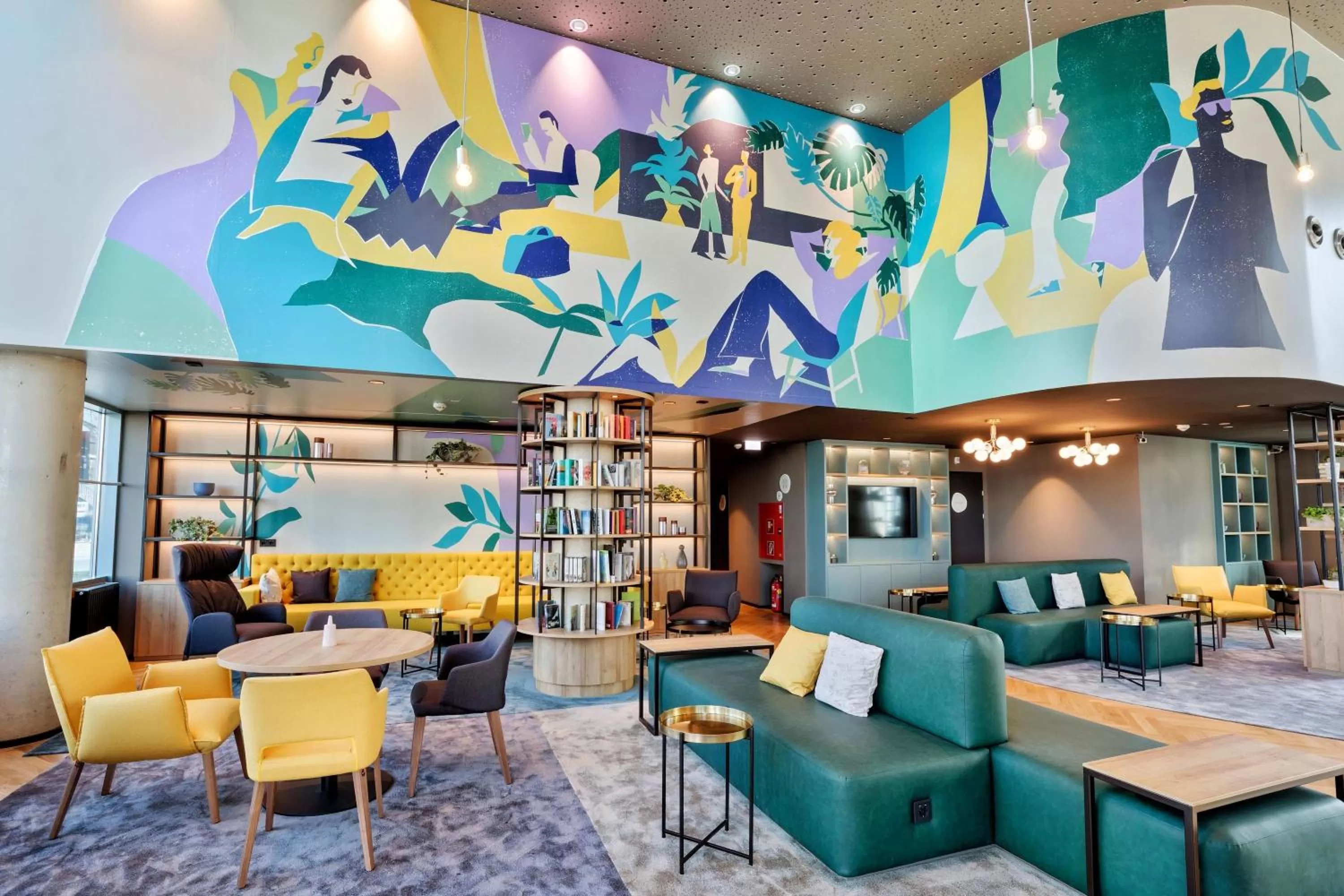 Lobby or reception in BASSENA Wien Messe Prater