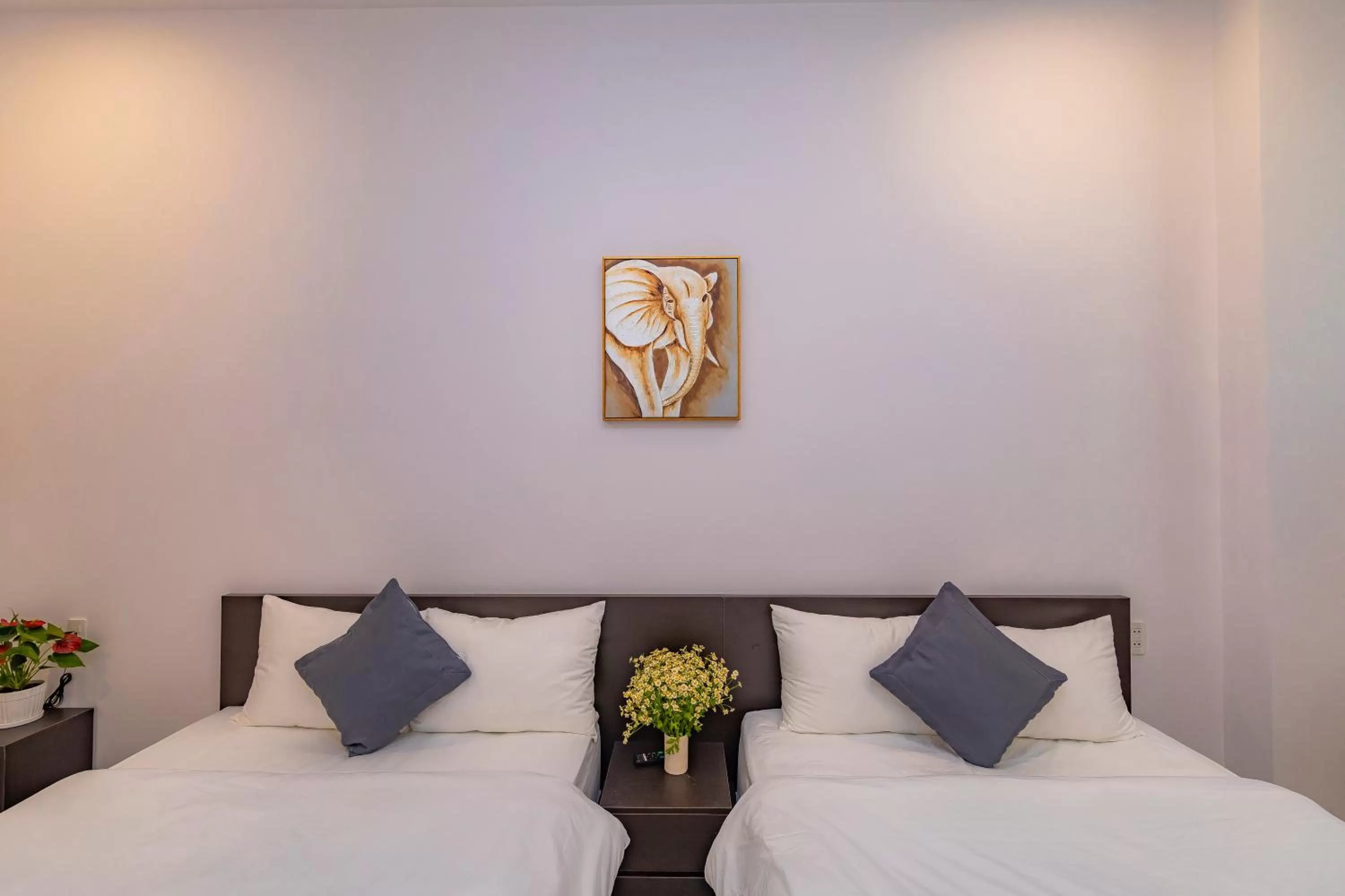 Bed in Khanh Uyen 3 Hotel