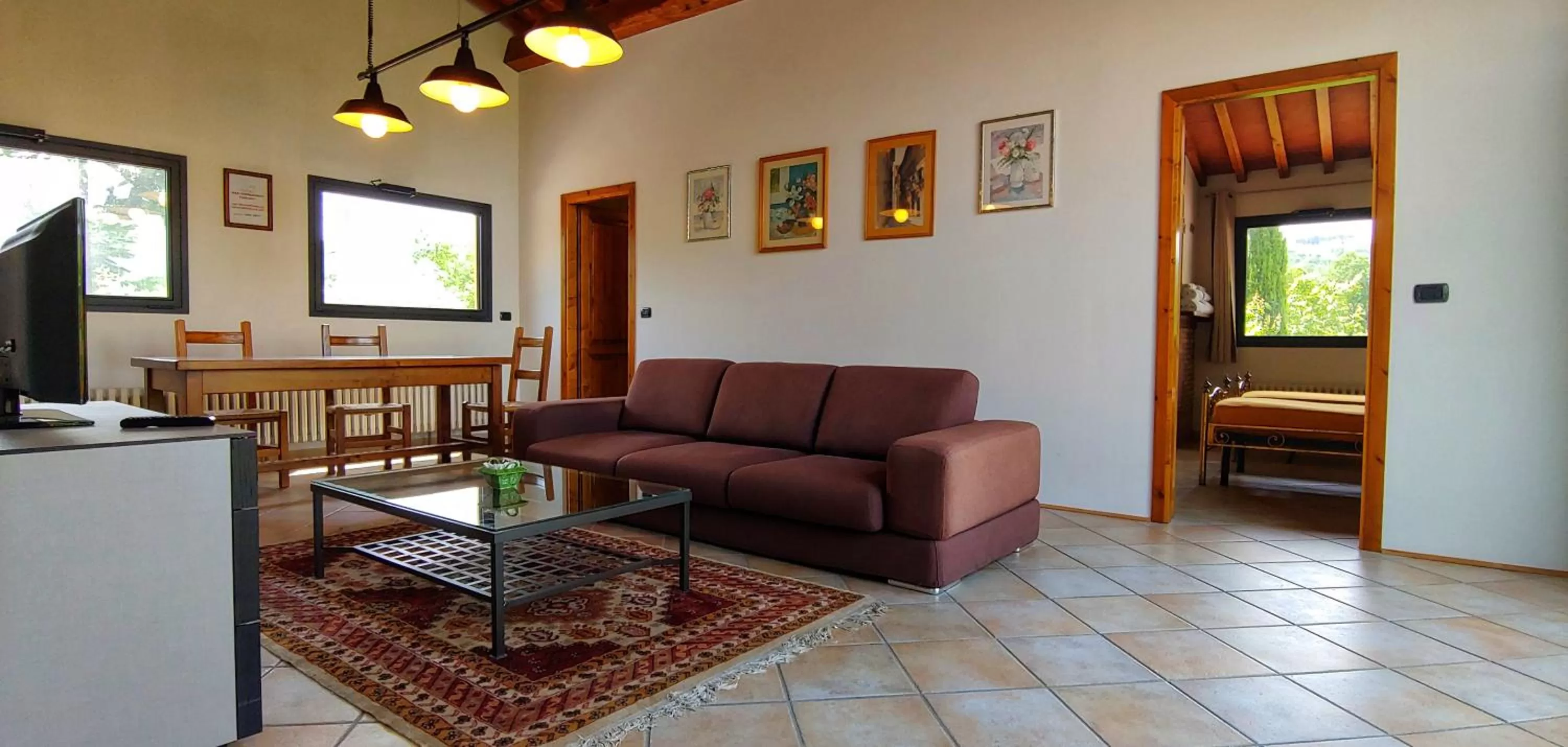 Seating area in Torrebianca Tuscany