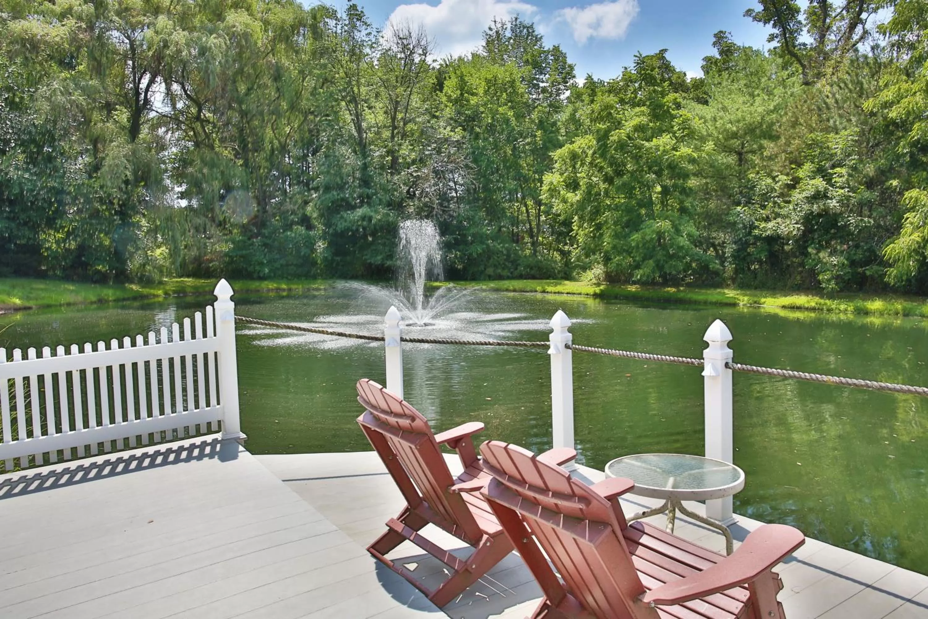 Balcony/Terrace in Waterview Lodge by Amish Country Lodging