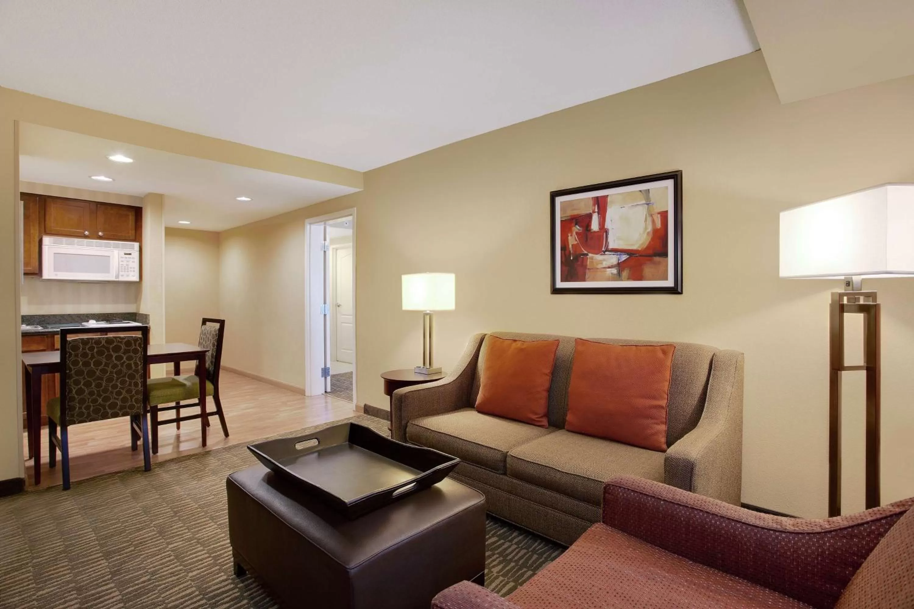 Living room in Homewood Suites by Hilton Tampa-Brandon