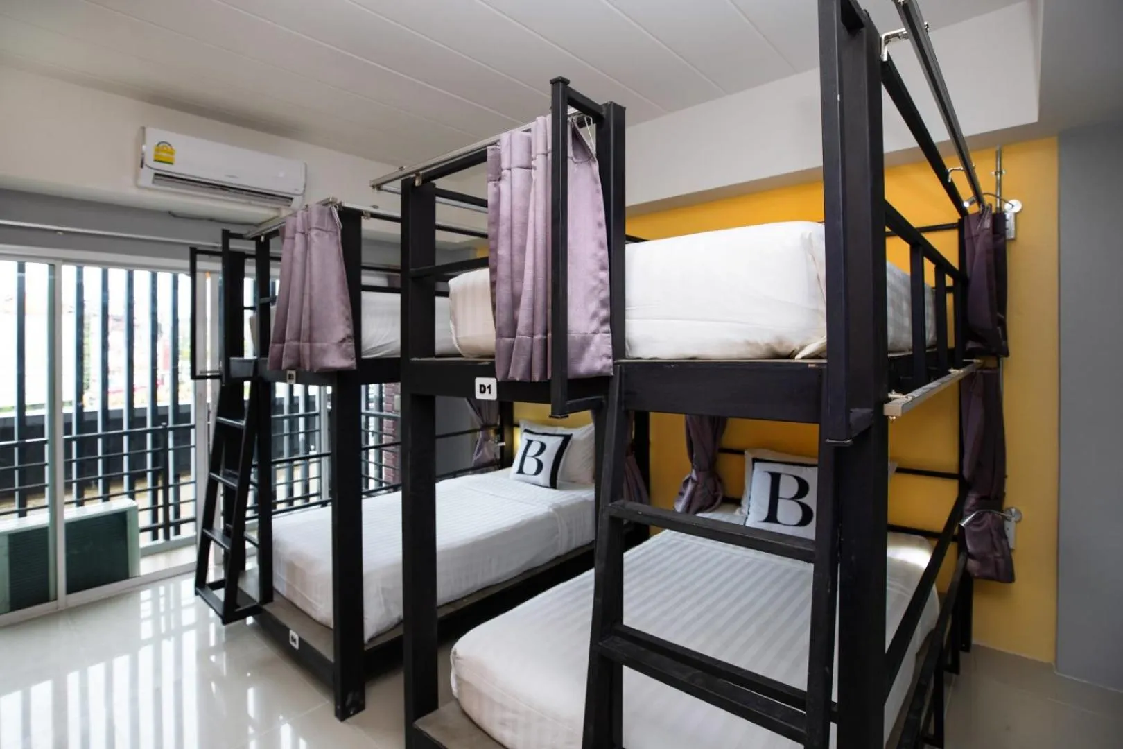 Bedroom, Bunk Bed in Bell Lifestyle Hostel Phuket