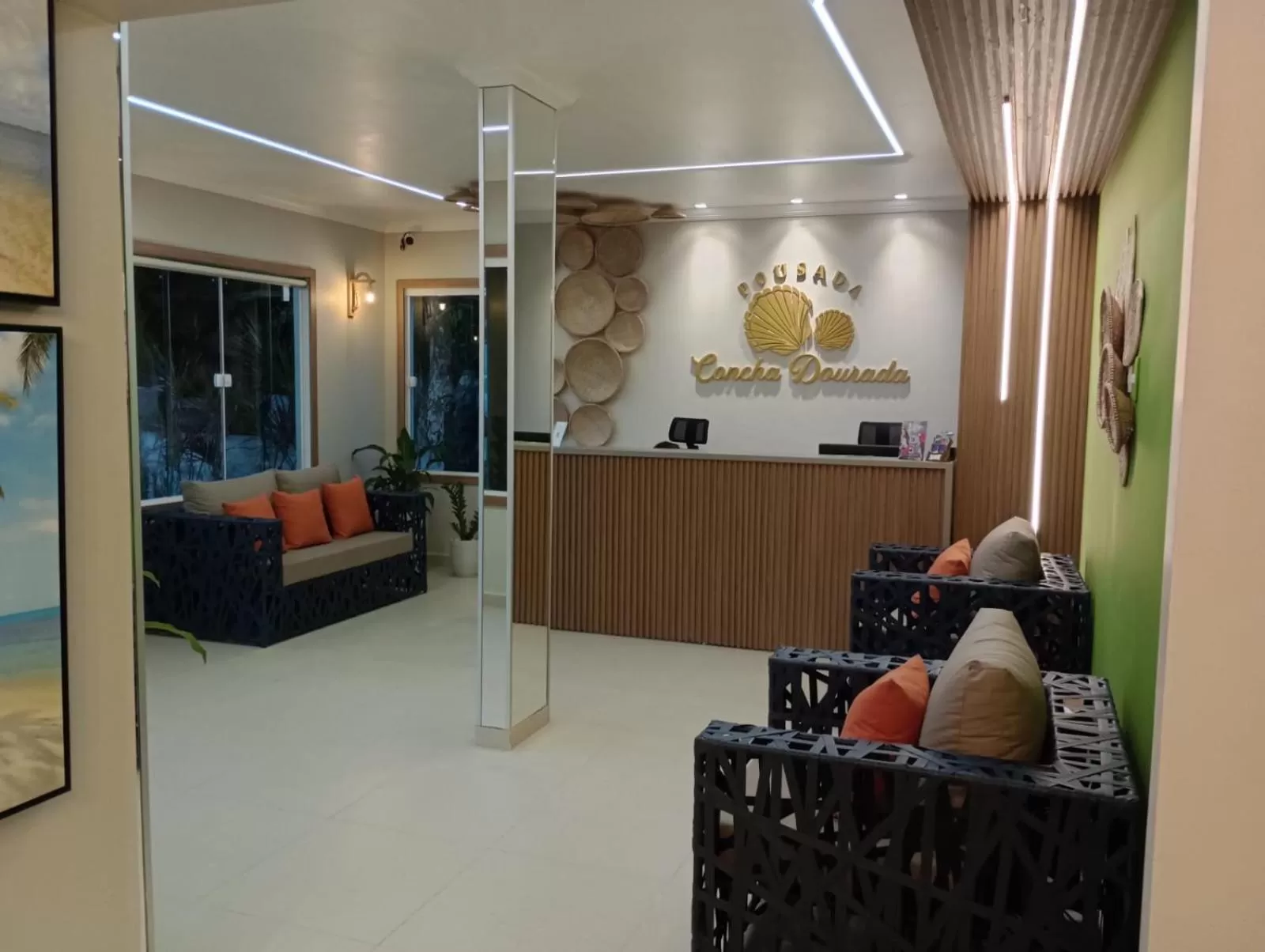 Lobby or reception in Pousada Concha Dourada