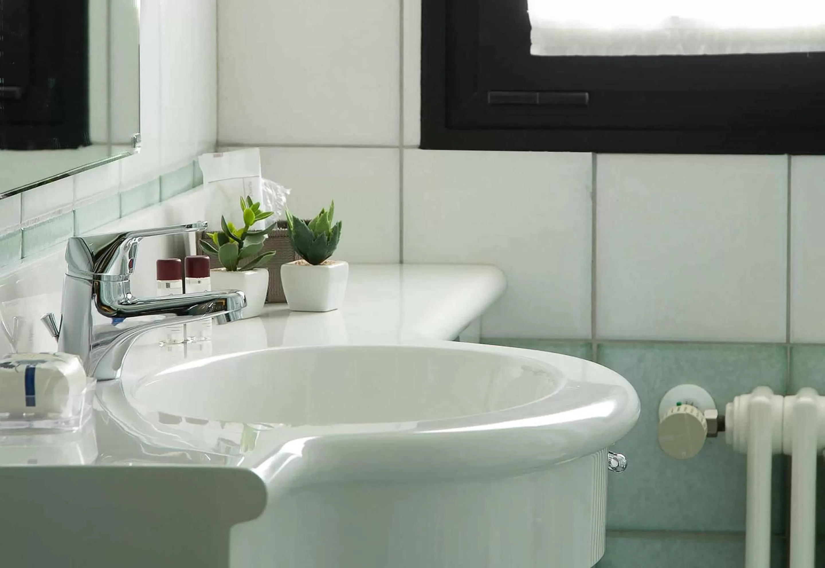 Bathroom in Hotel Leonardo da Vinci