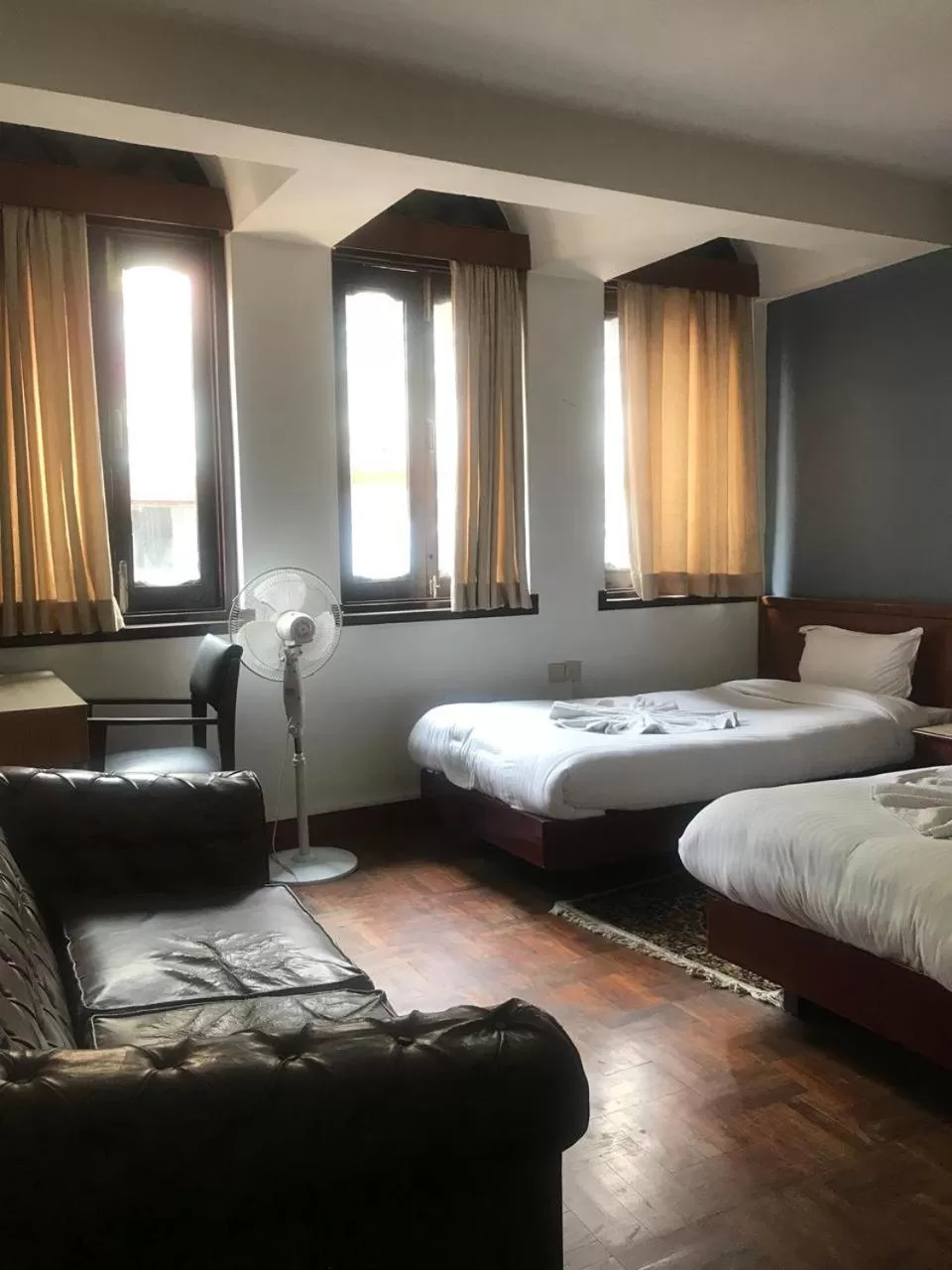 Bed in Hotel Earth House