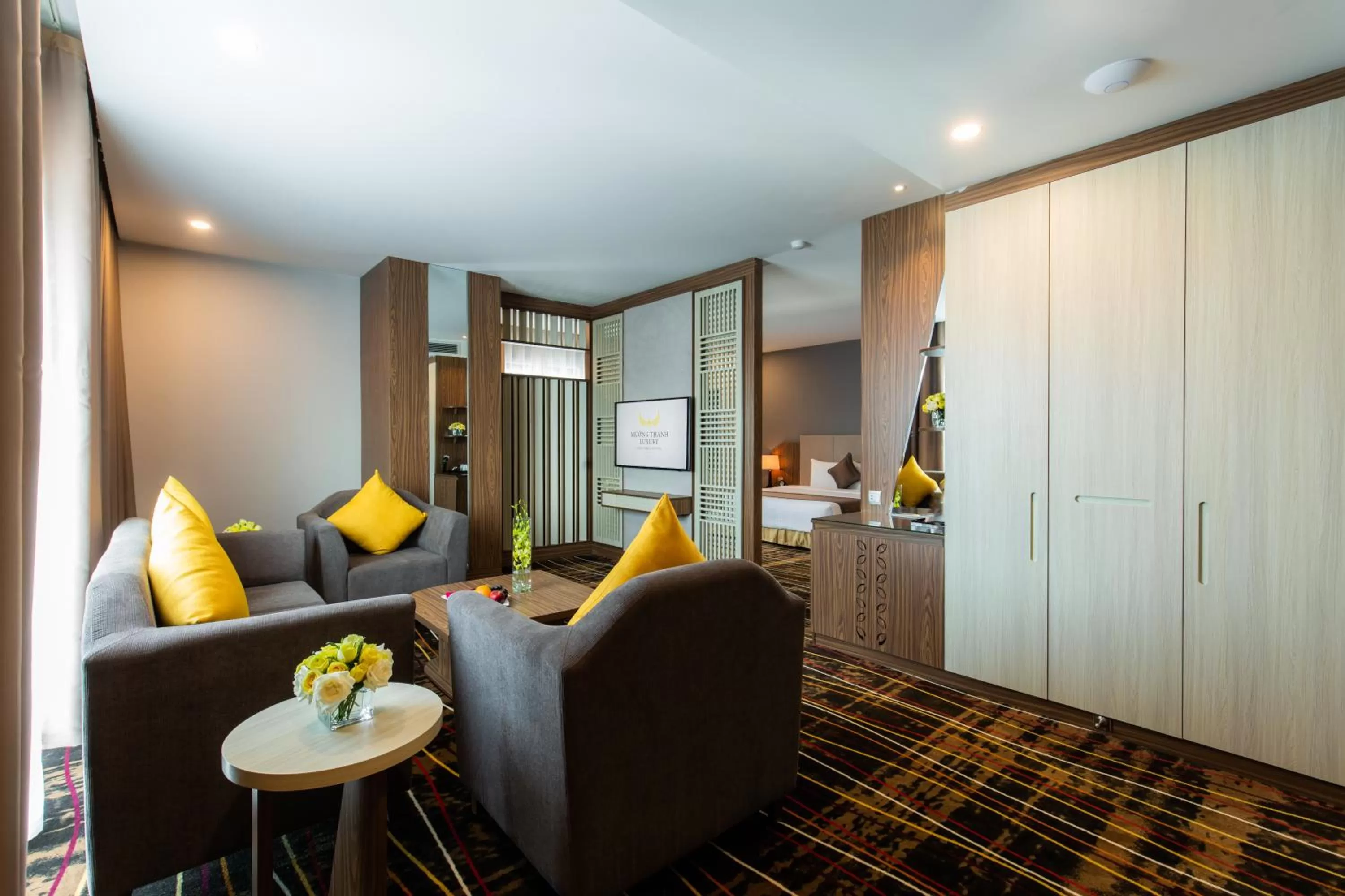 Living room in Muong Thanh Luxury Vien Trieu Nha Trang