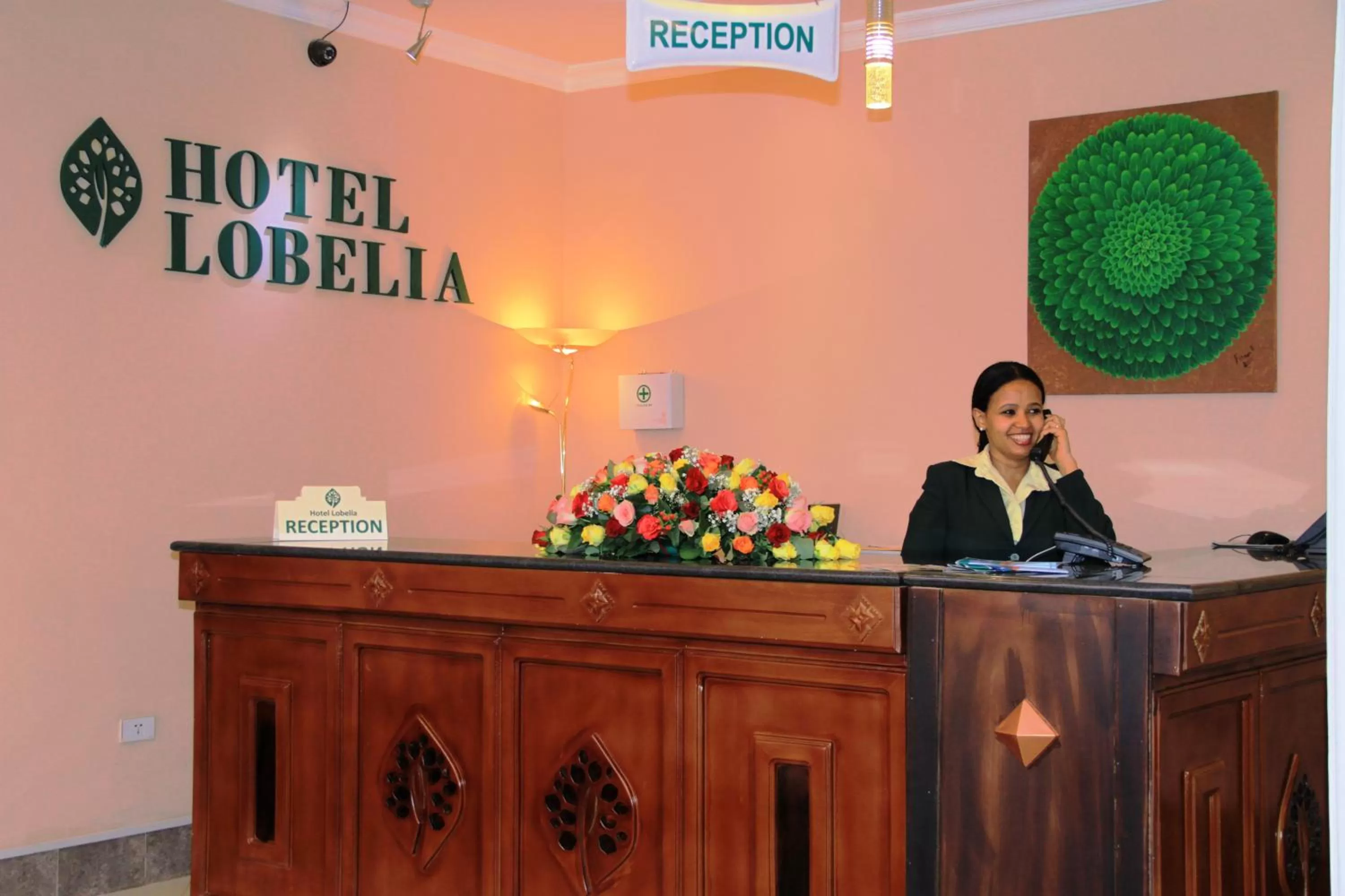 Lobby or reception in Hotel Lobelia