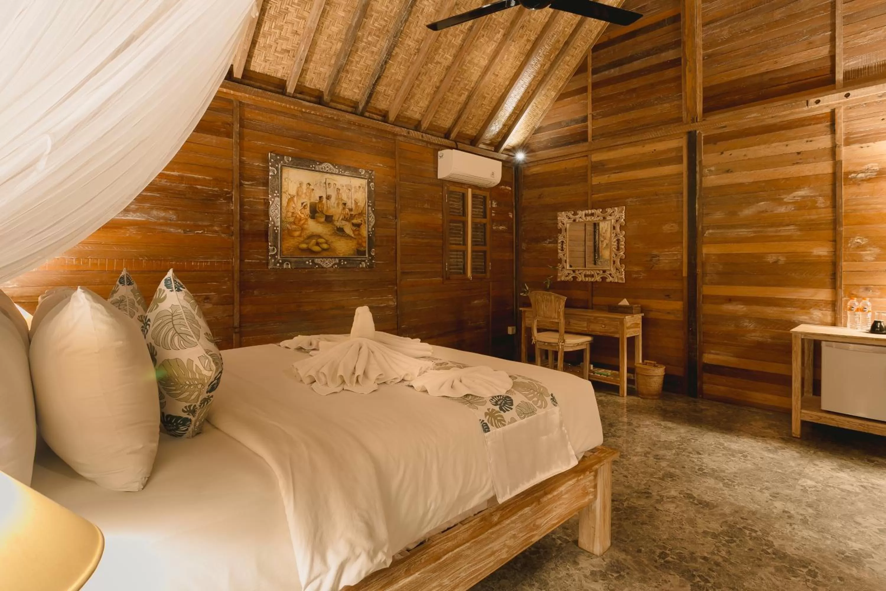 Bed in Nauna Villa Ubud