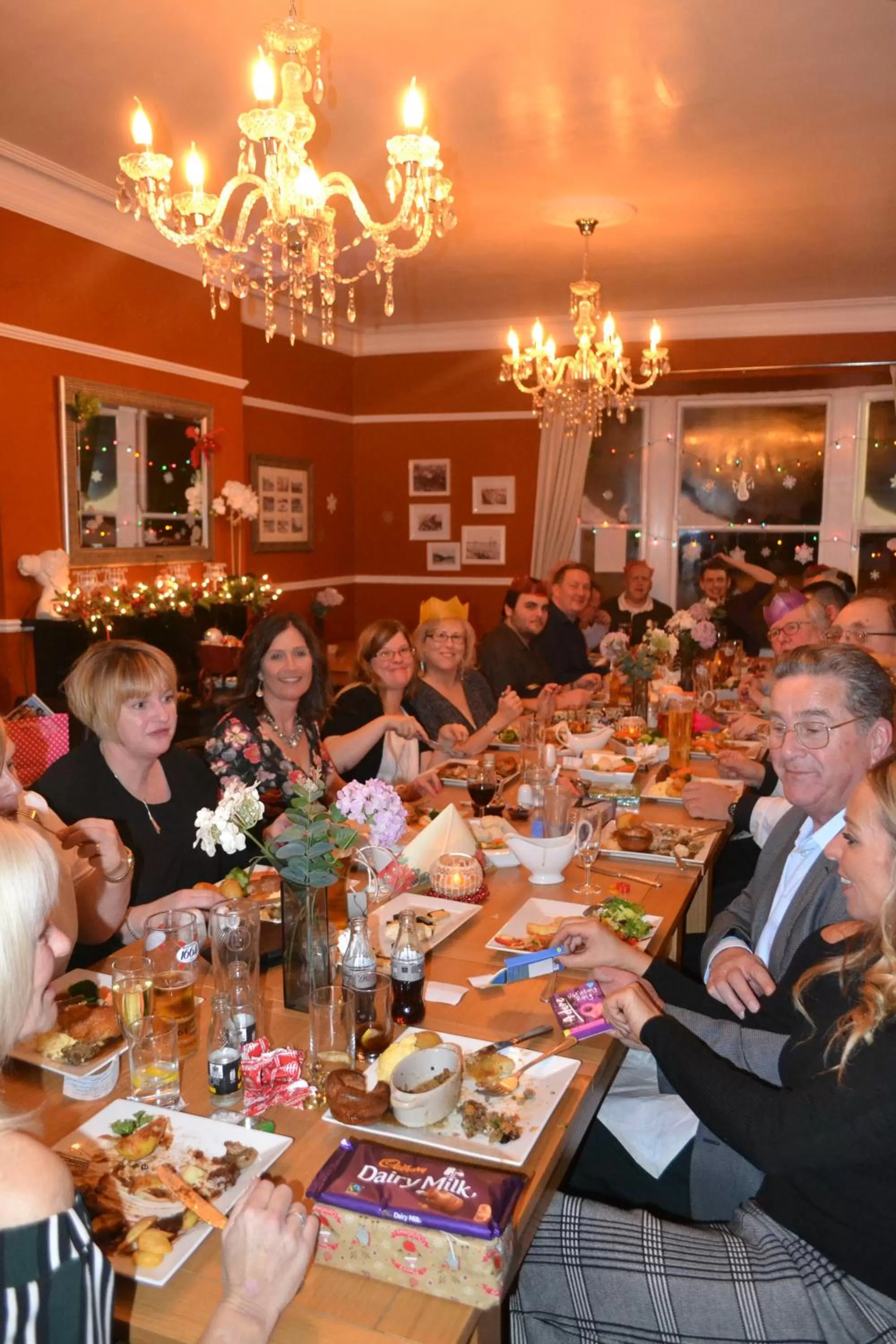 group of guests in Waterfront Hotel