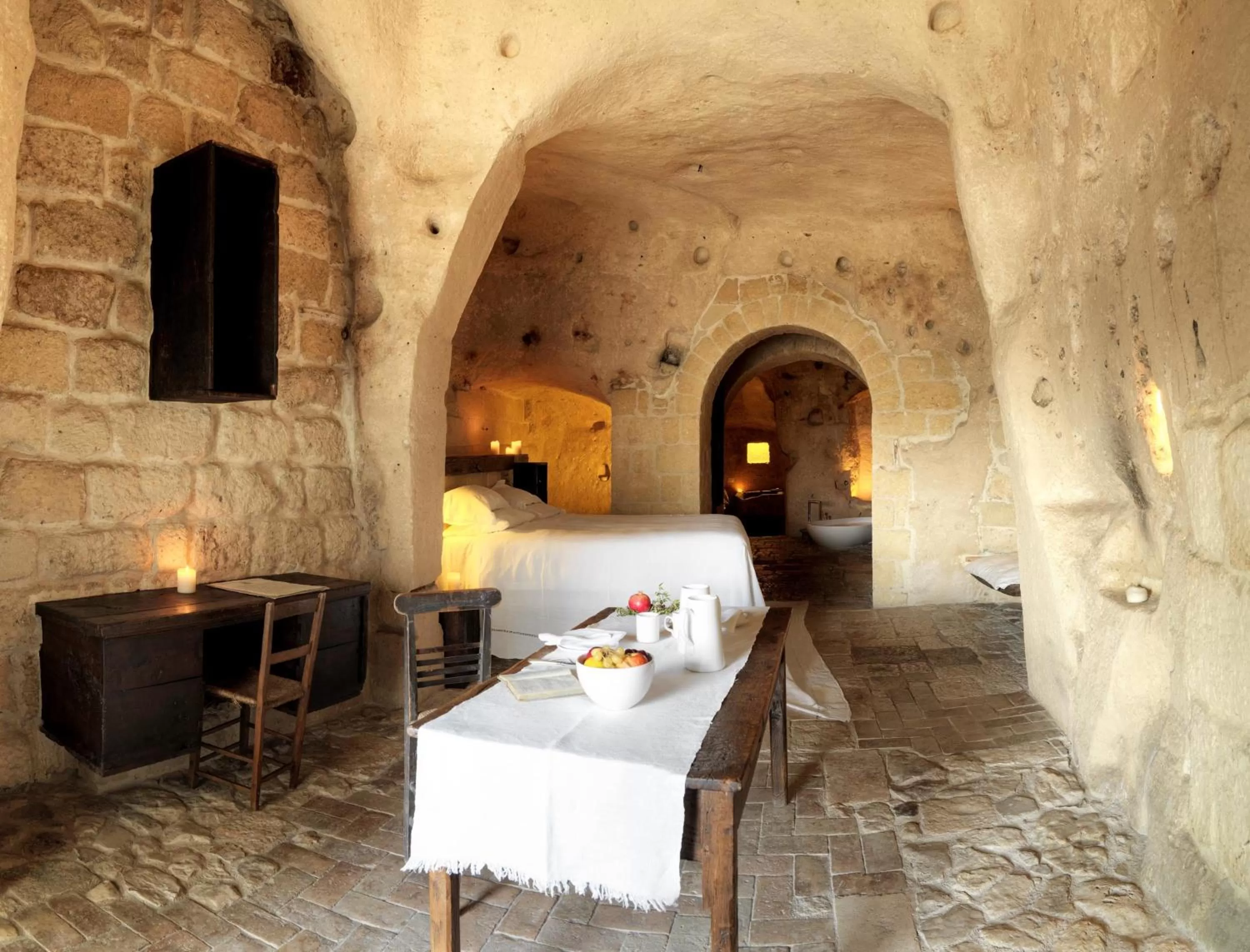Bed in Sextantio Le Grotte Della Civita
