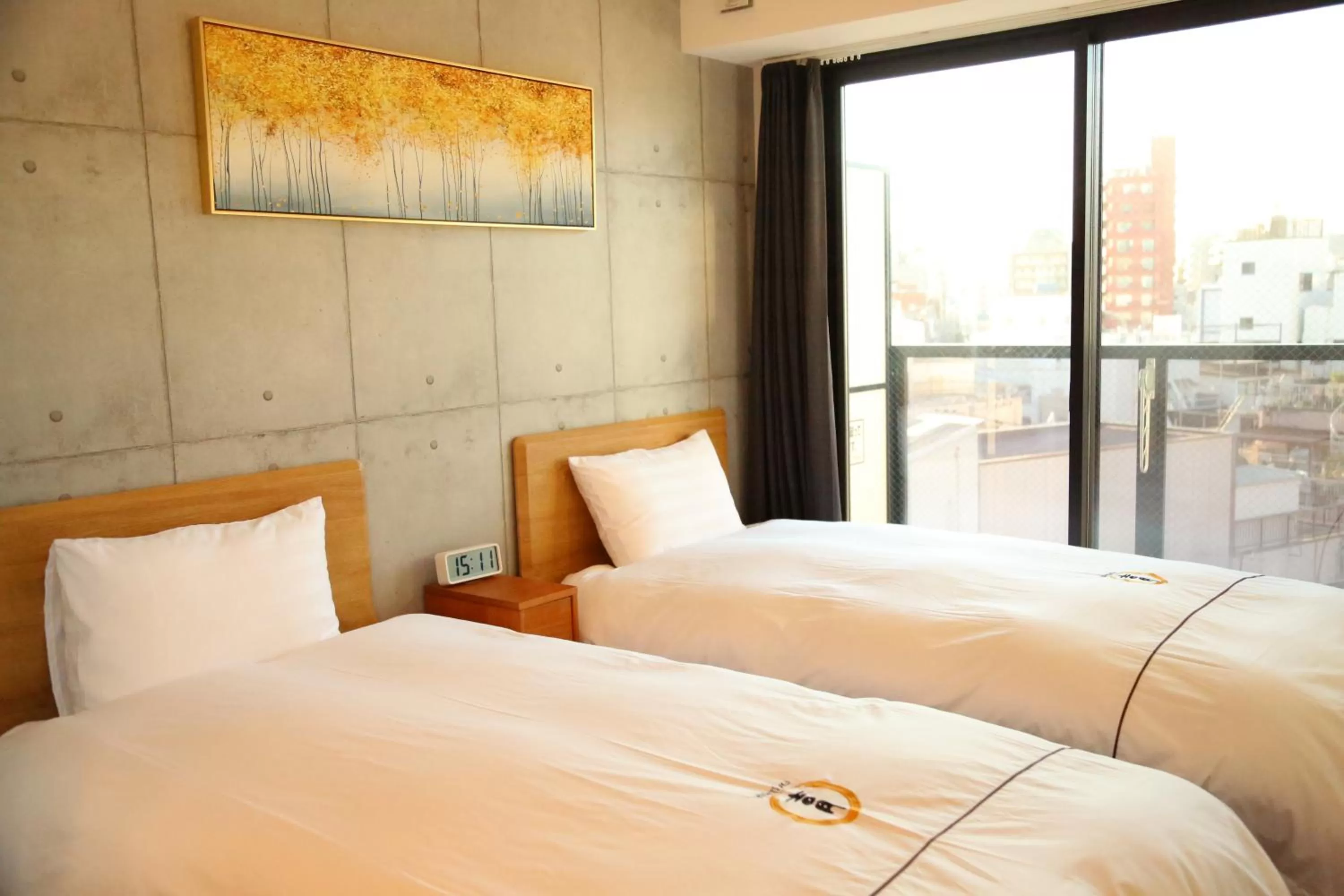 Bedroom, Bed in Yoshitsuki kaku - Yoshitsuki Apart Hotel