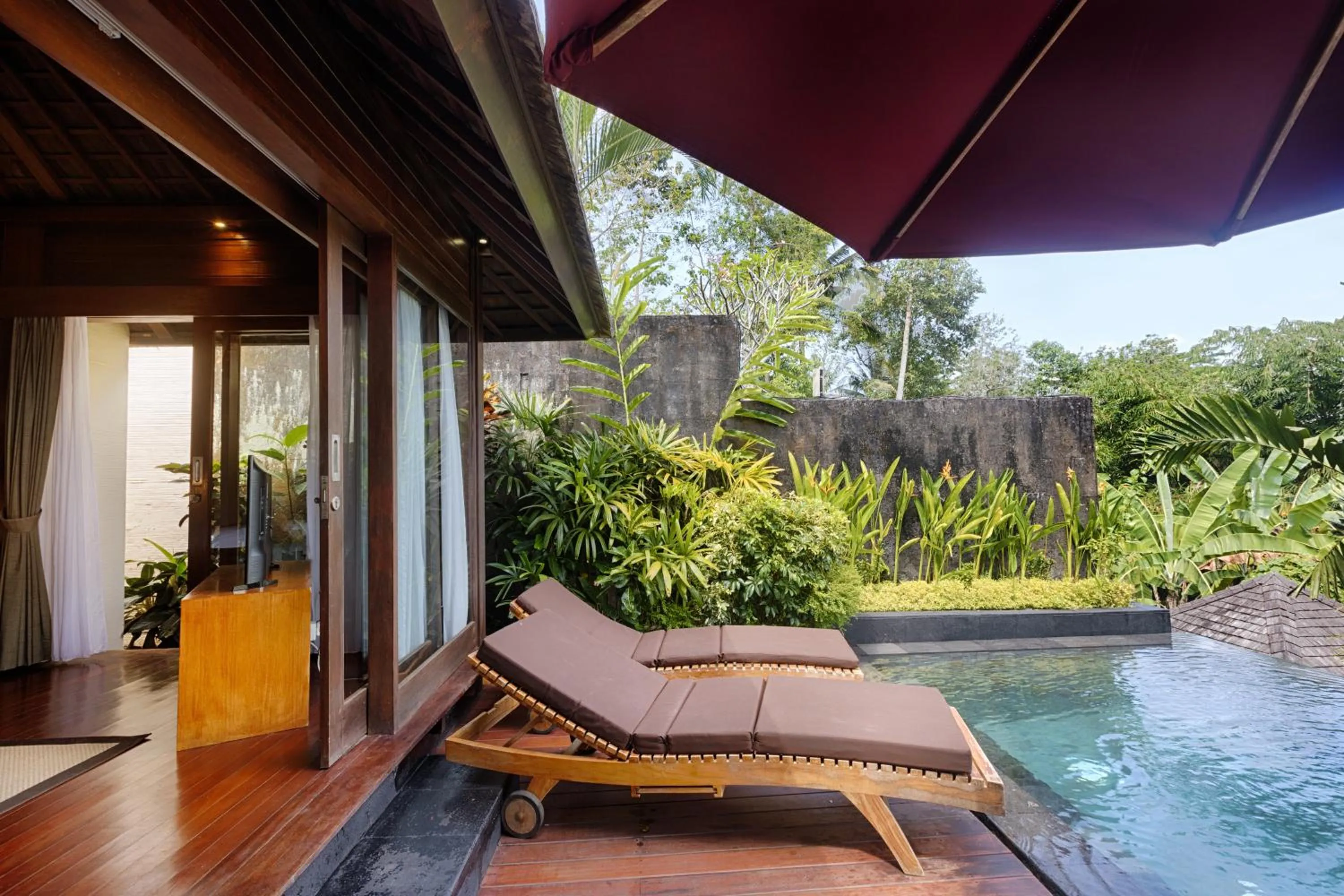 Patio in Black Penny Villas Ubud