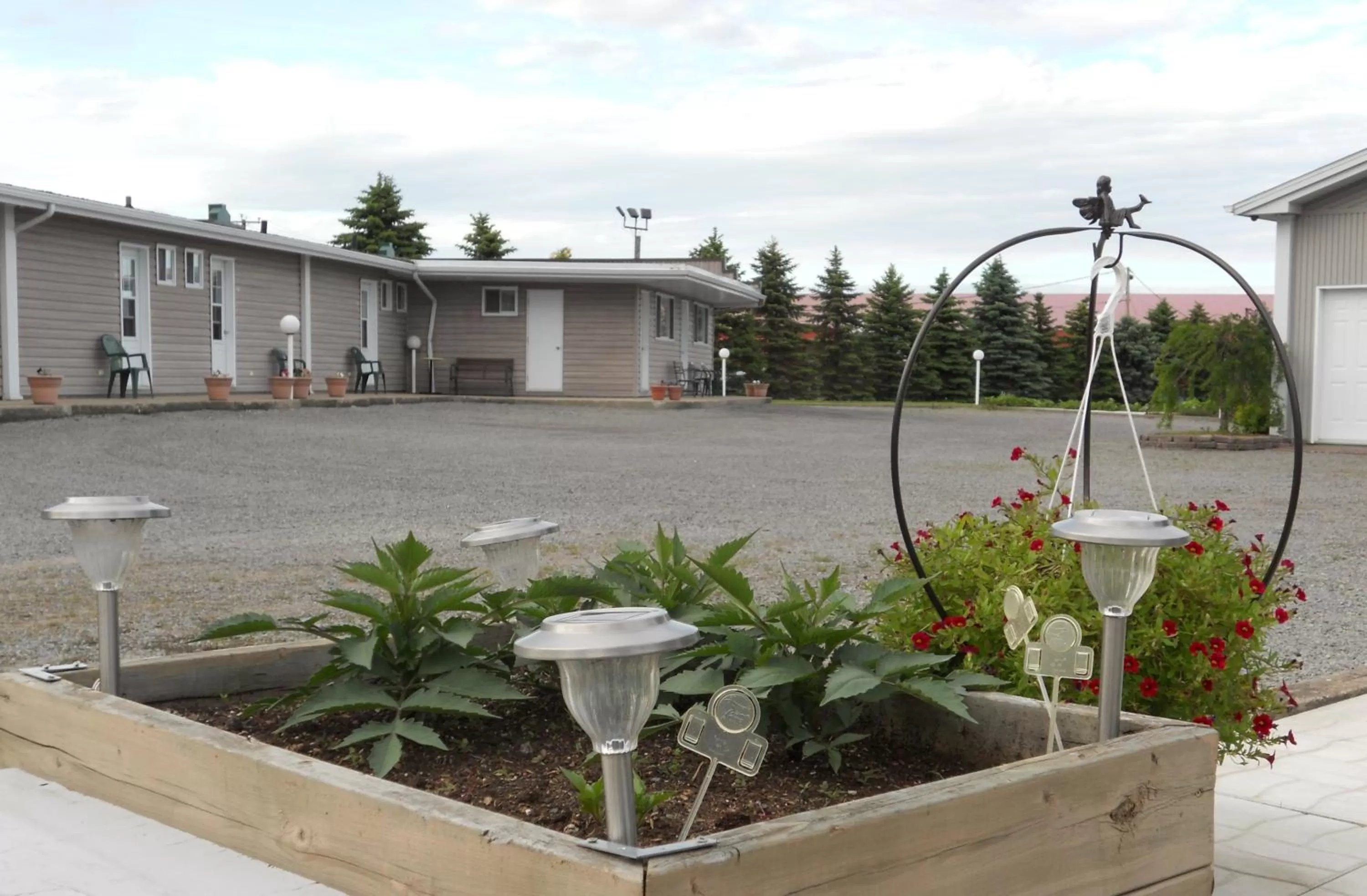 Patio in Motel Normandie