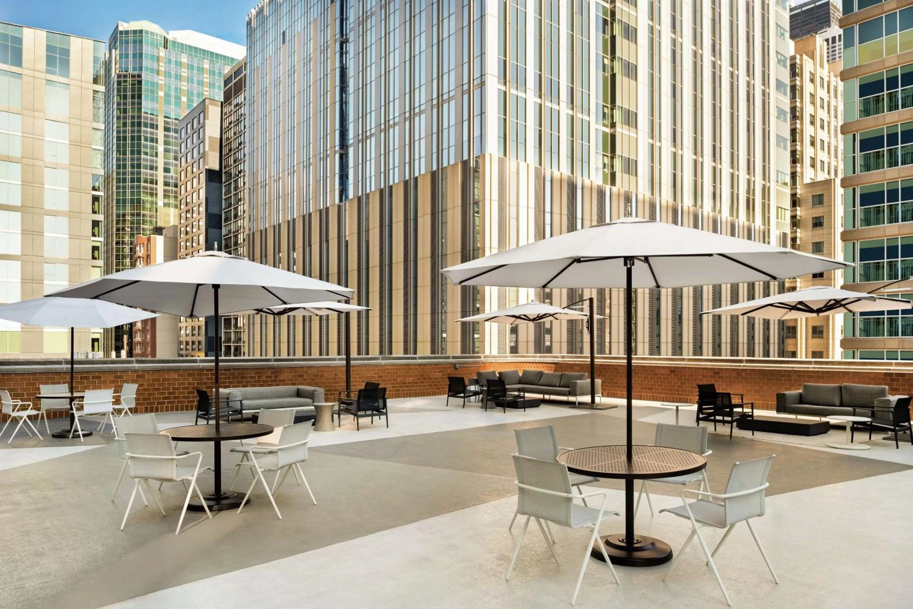 Patio in Hilton Grand Vacations Club Chicago Magnificent Mile