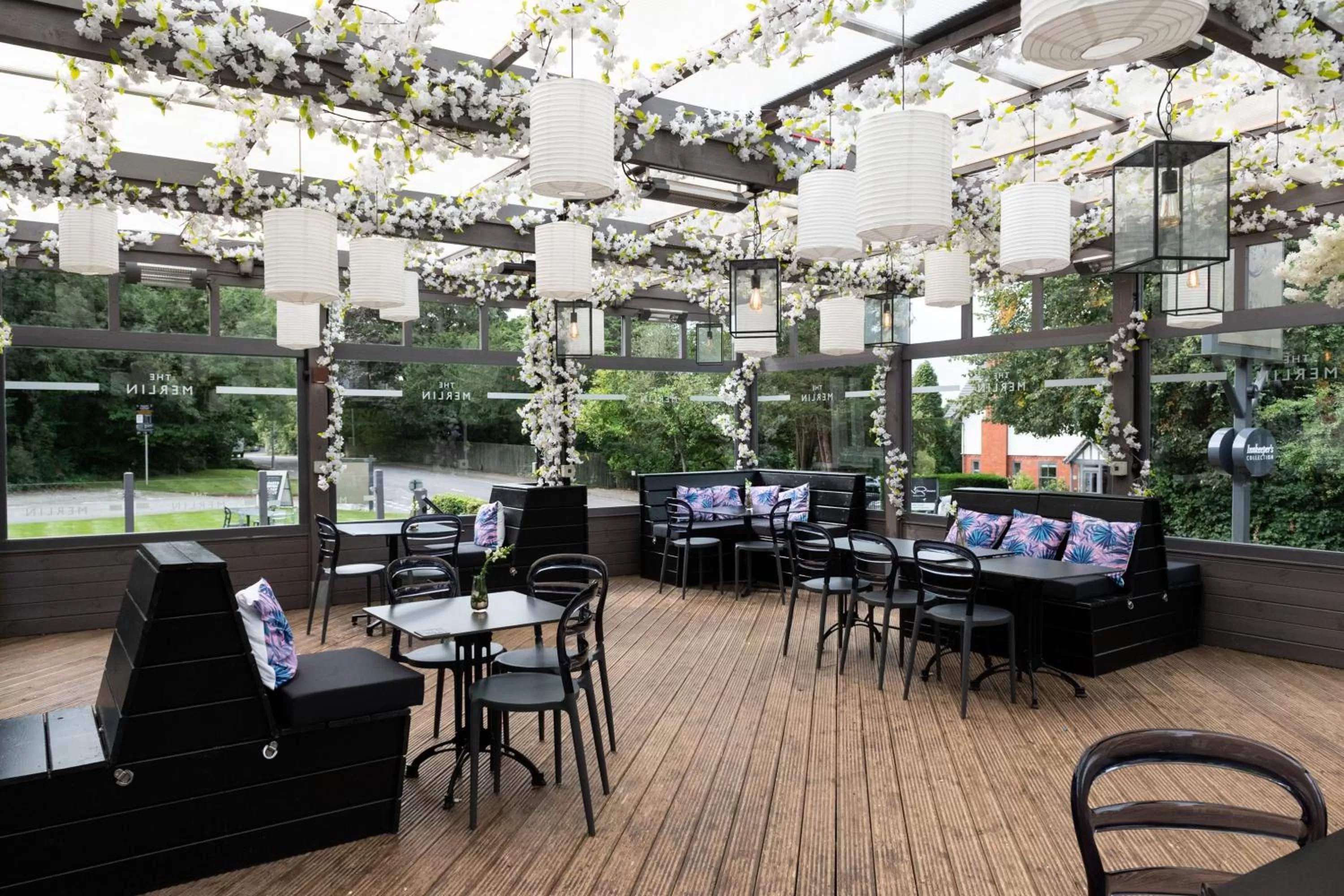 Garden, Restaurant/Places to Eat in The Merlin by Innkeeper's Collection