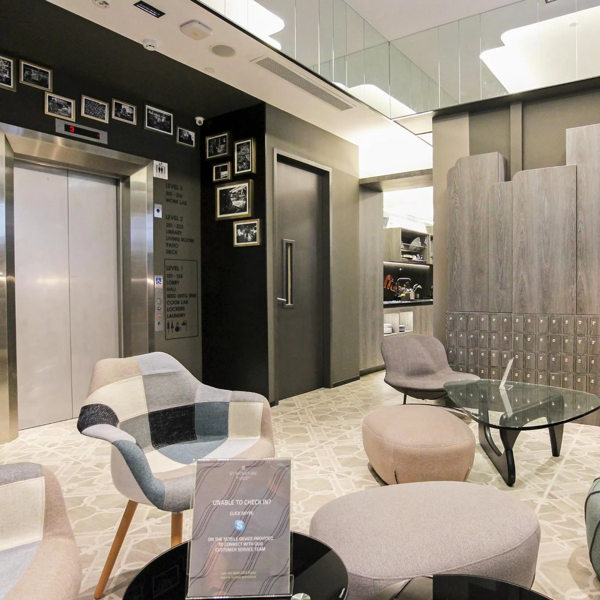 Seating area in ST Signature Jalan Besar