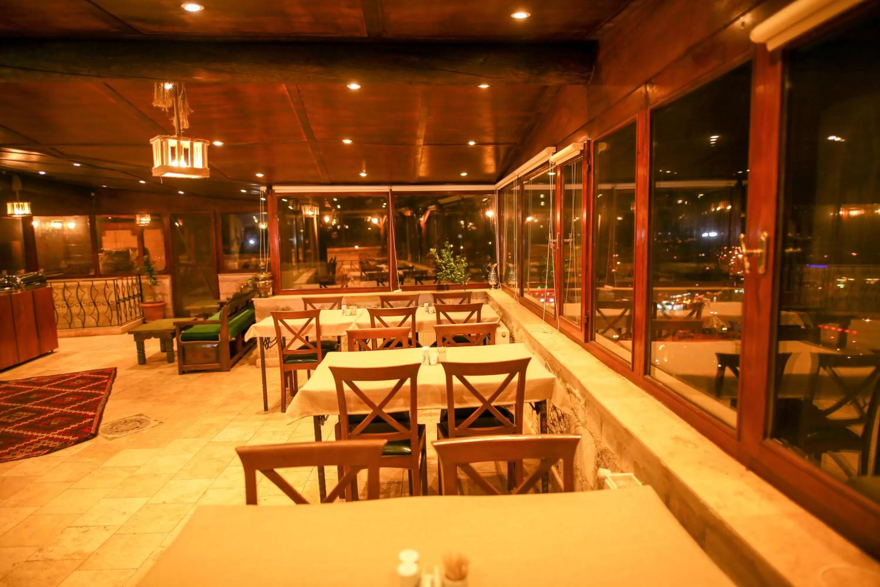 Patio in Bedrock Cave Hotel