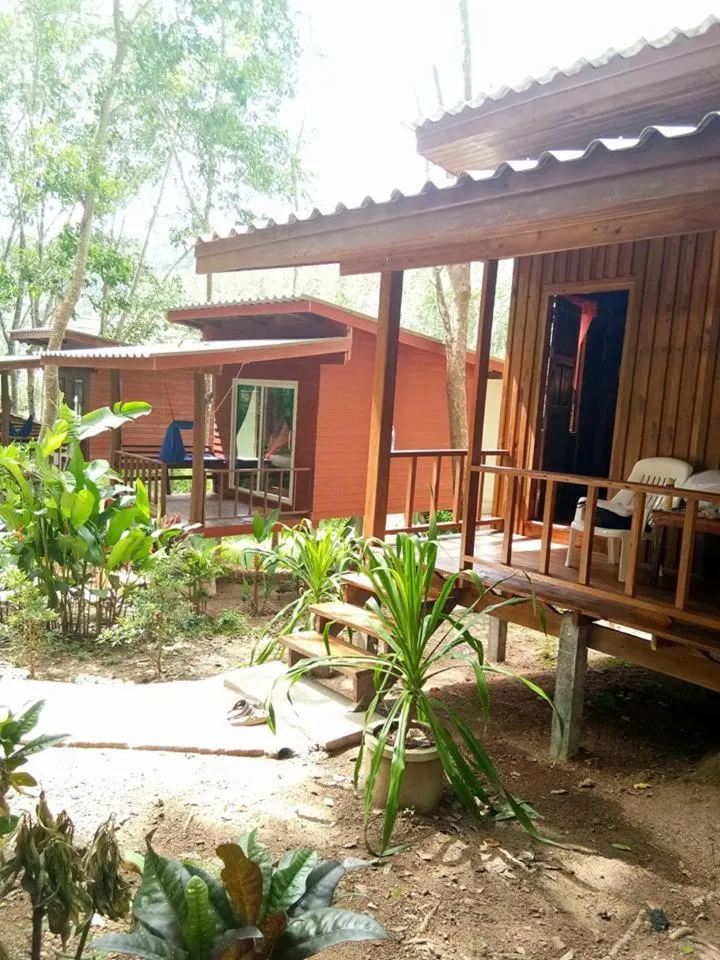 Balcony/Terrace in Lanta Maikeaw Bungalow