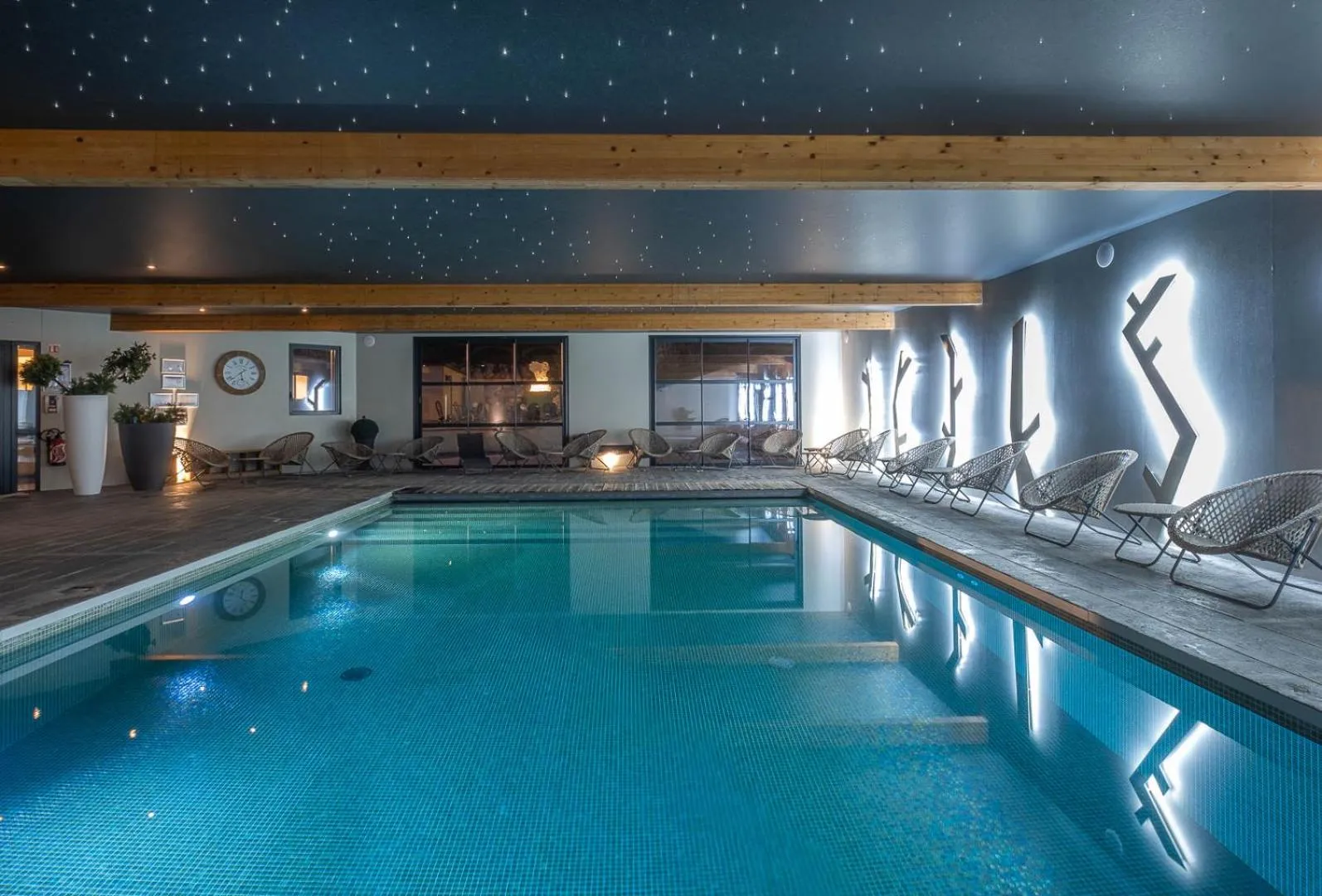 Pool view in LE M HOTEL & SPA HONFLEUR