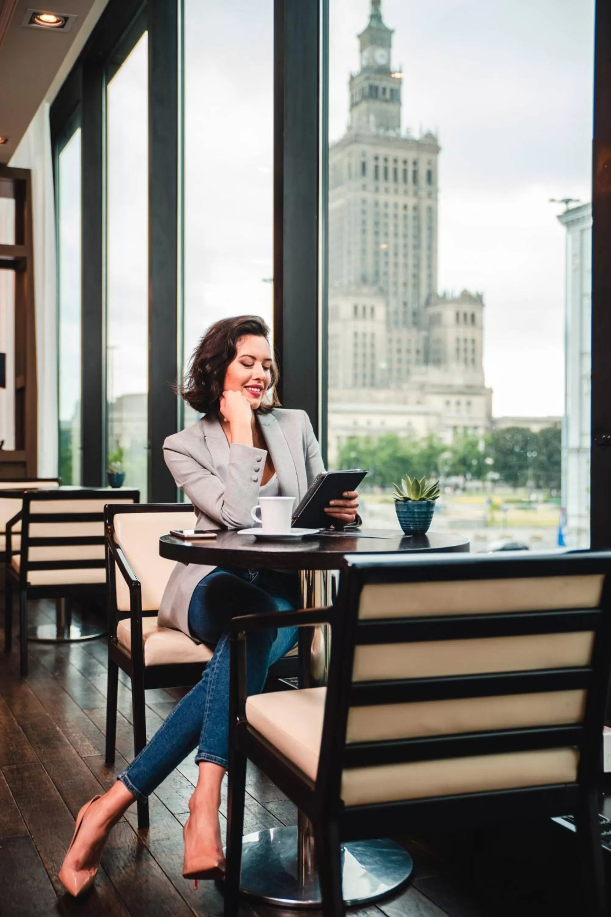 Lounge or bar in Warsaw Marriott Hotel