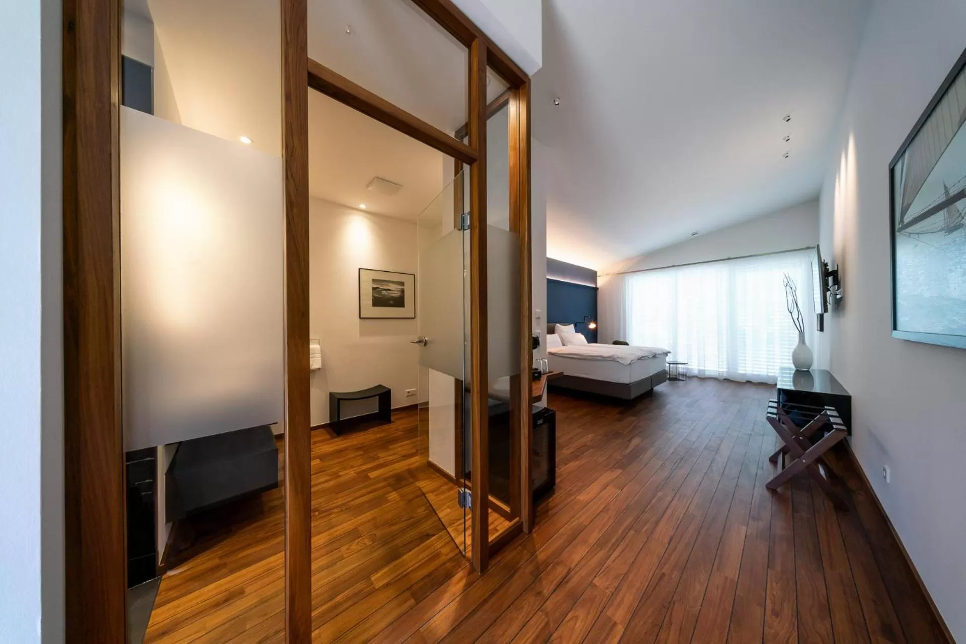 Bed in MotelplusHotel BiggeSeeFront