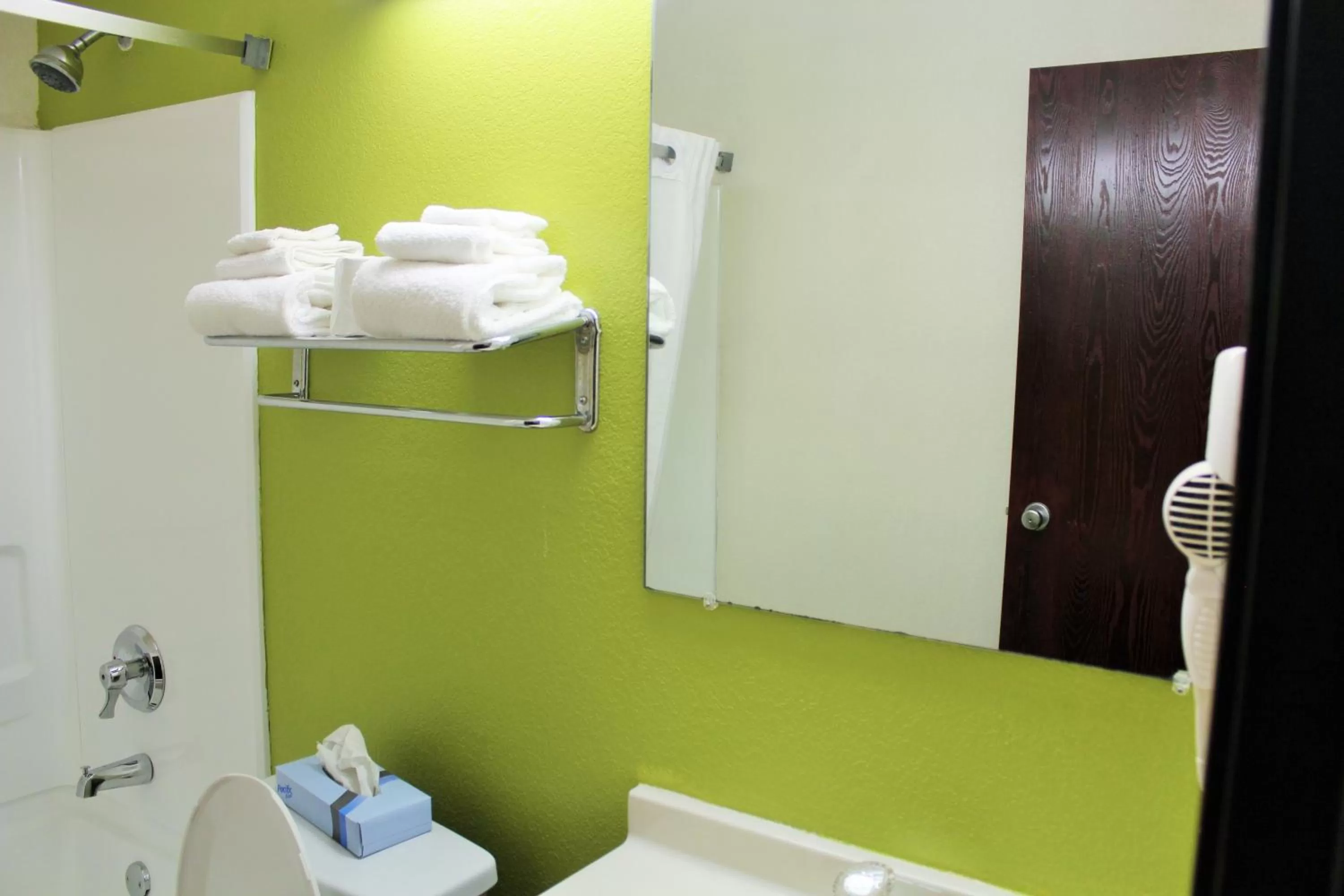 Bathroom in Super 8 by Wyndham South Boston VA