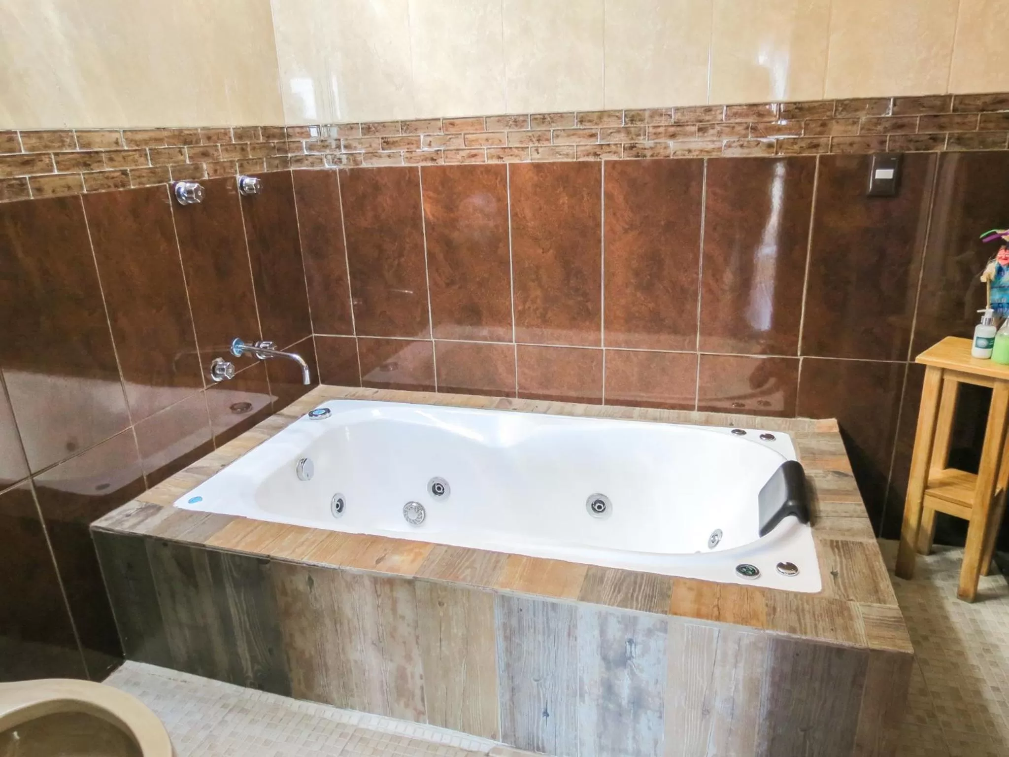 Bathroom in Cabañas Yunuén by Rotamundos