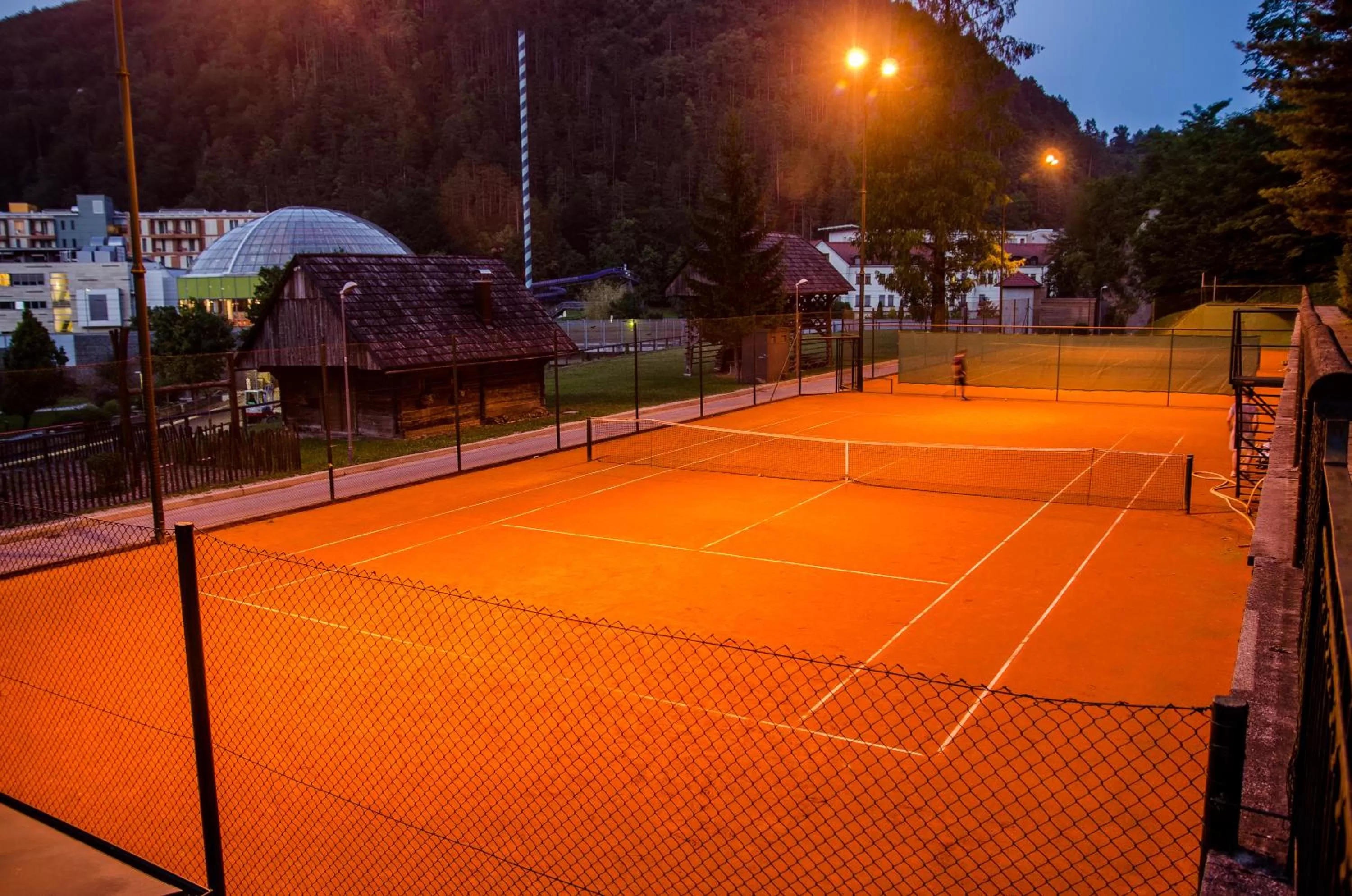 Tennis court in Penzion Park