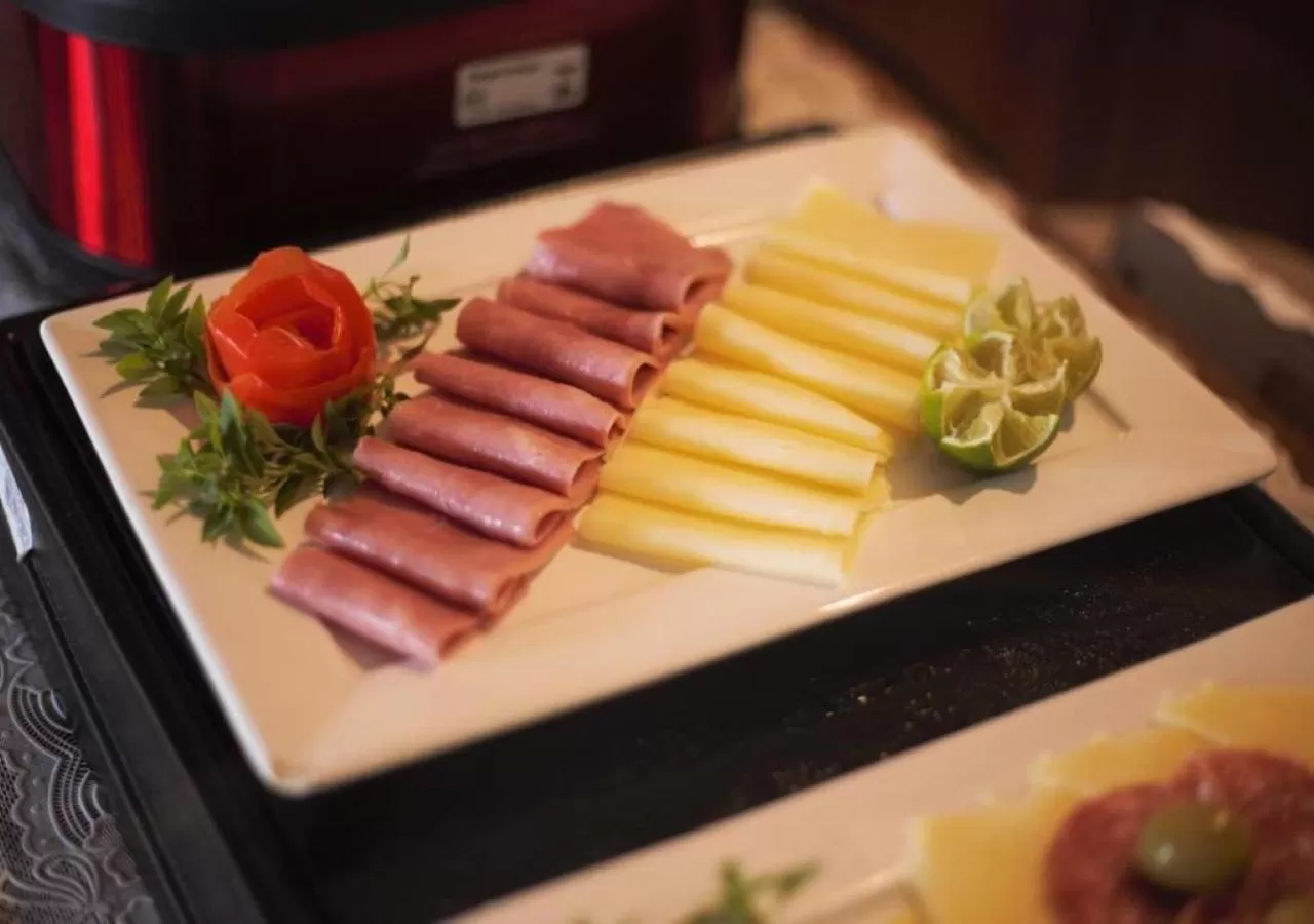 Buffet breakfast in Aki Pousada