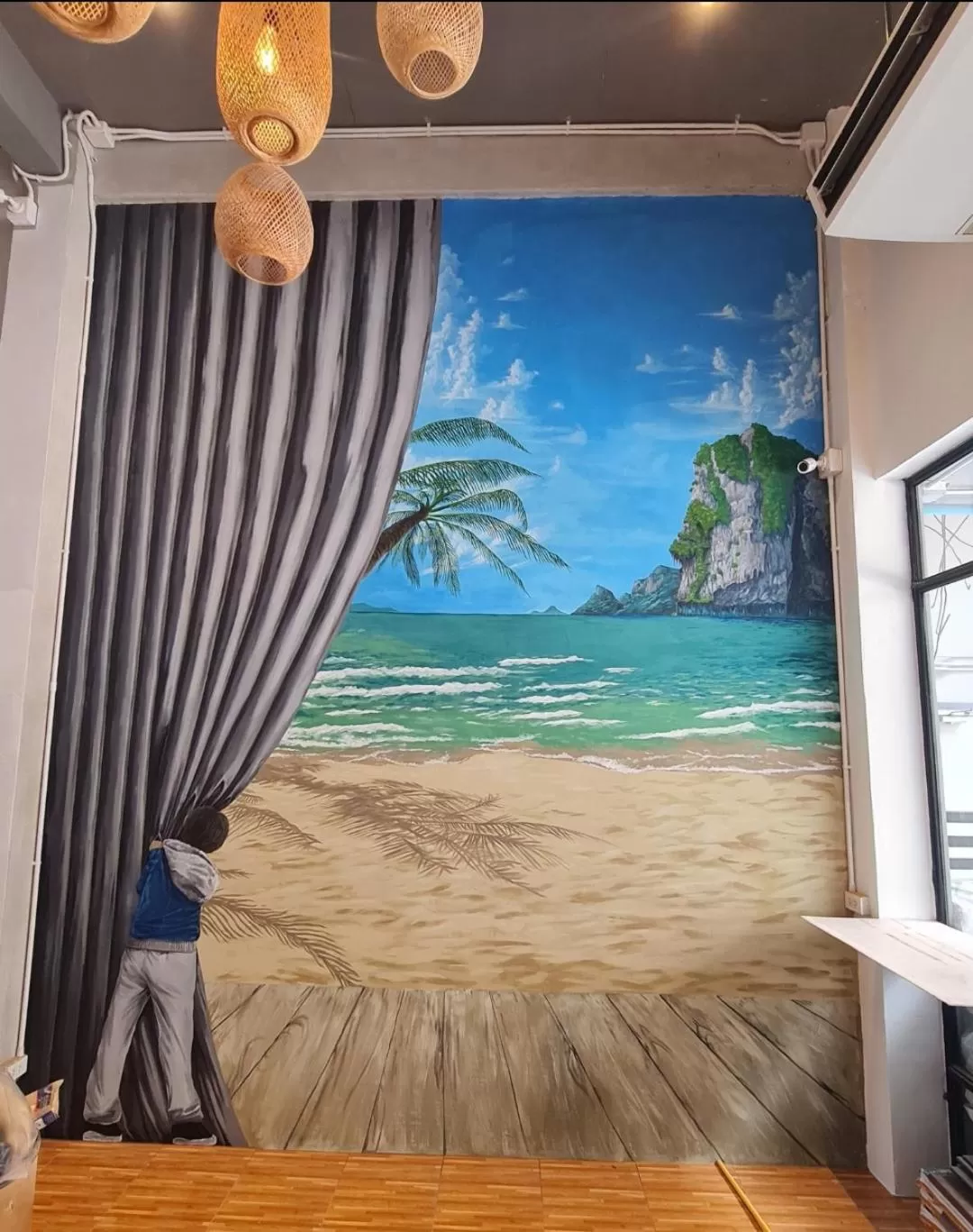 Decorative detail in Hoft Hostel Bangkok