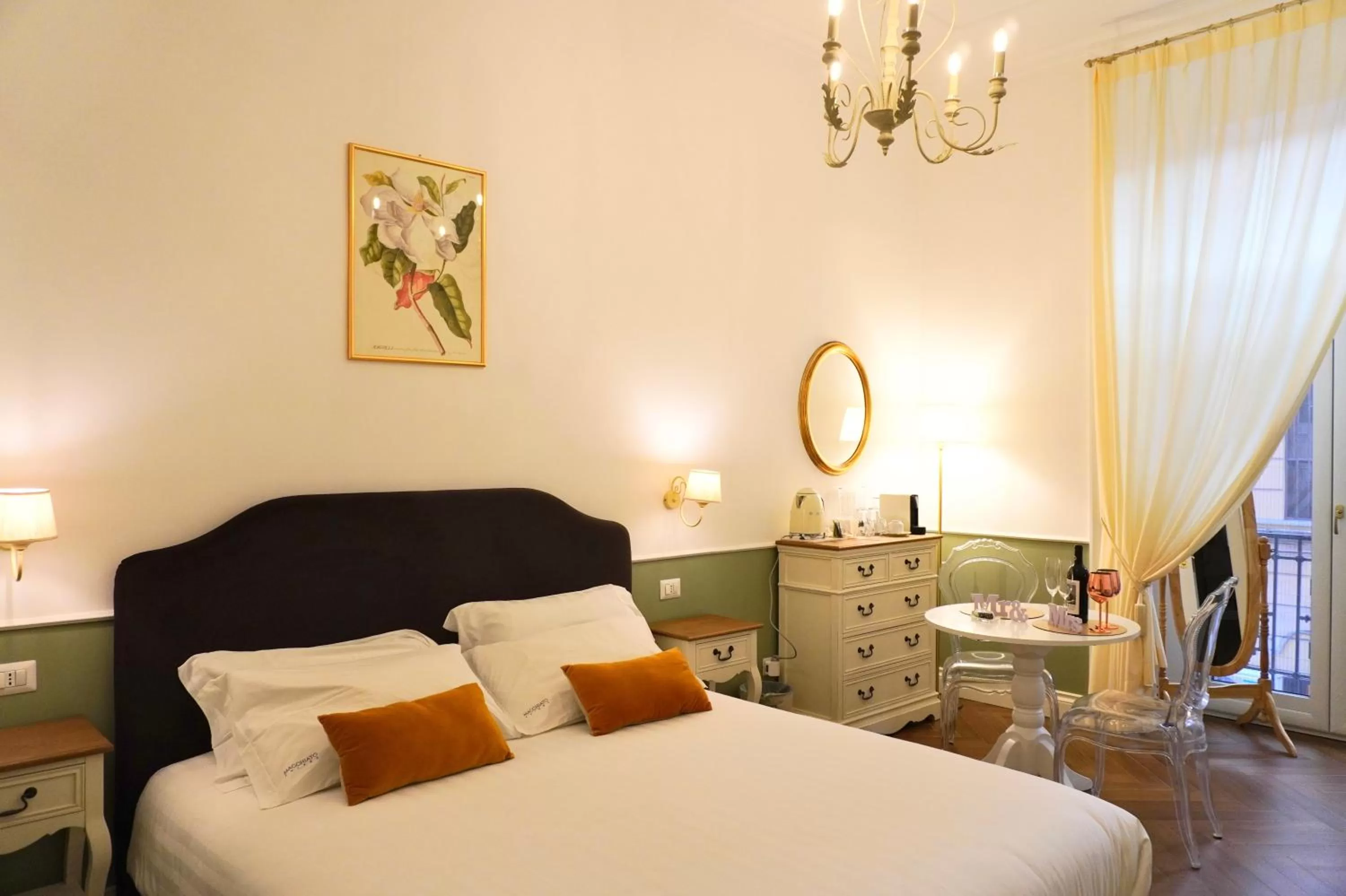 Bed in Macchiato Suites Boutique Guest House